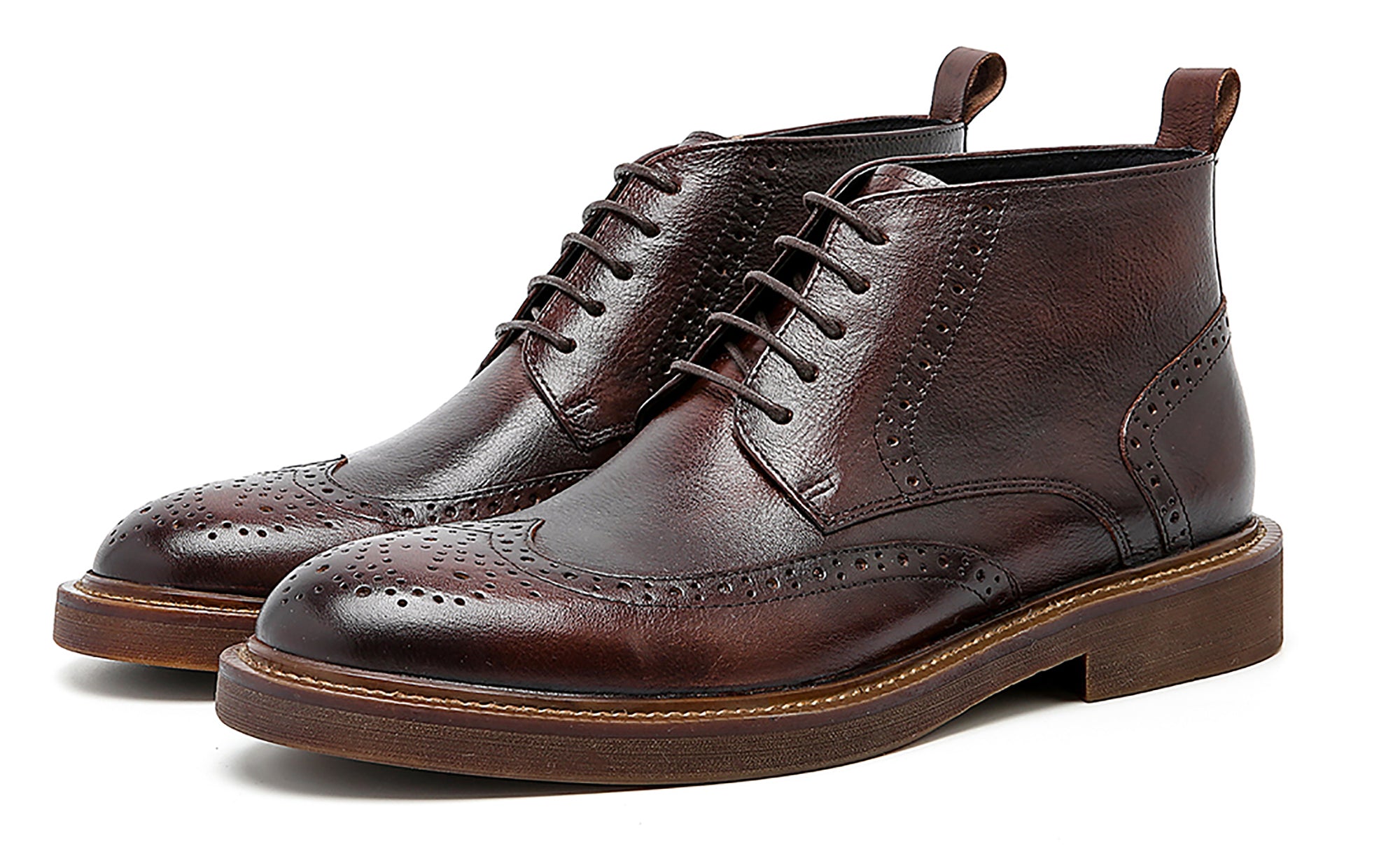 Men's Dress Longwing Brogues Oxford Boots