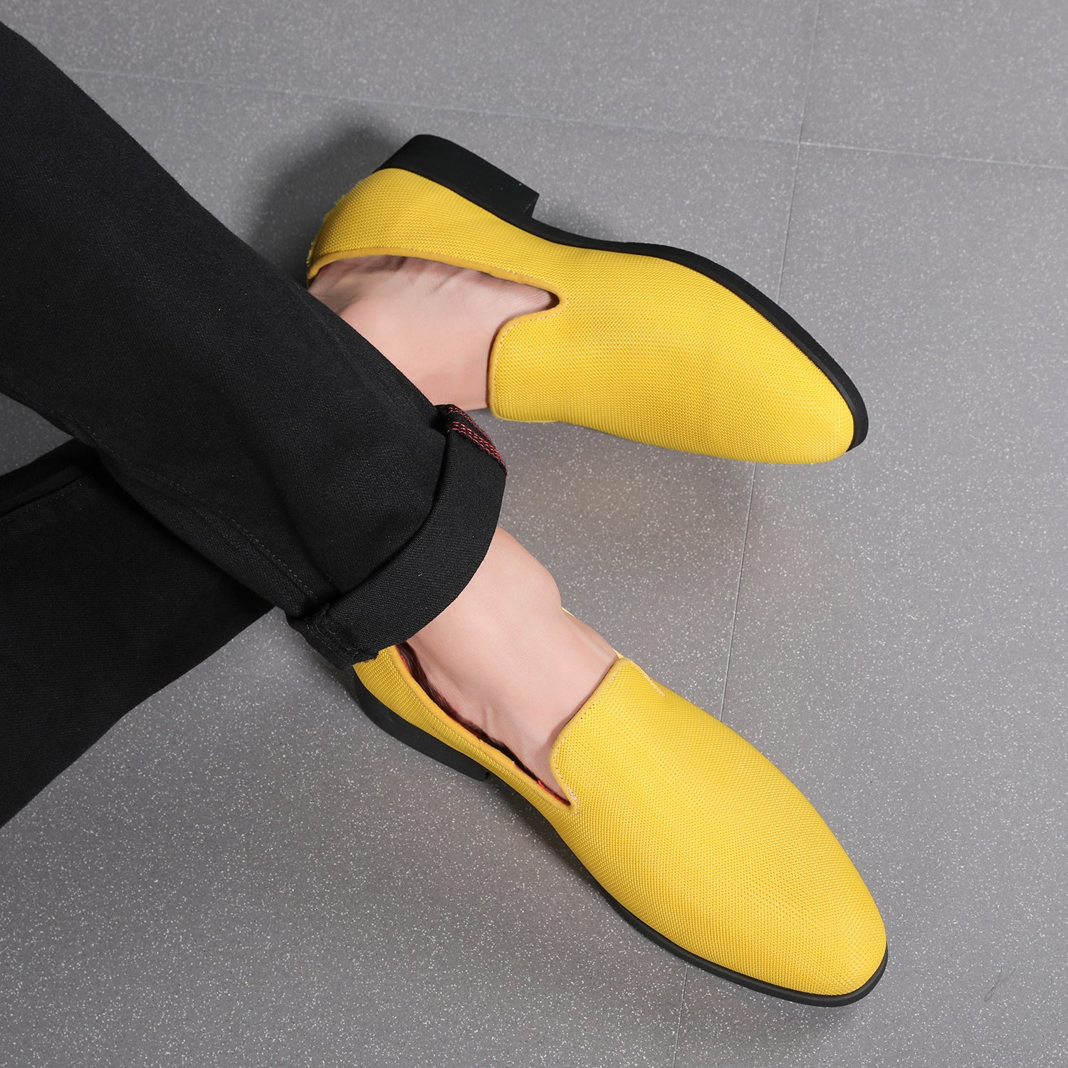 Men's Mesh Solid Breathable Loafers