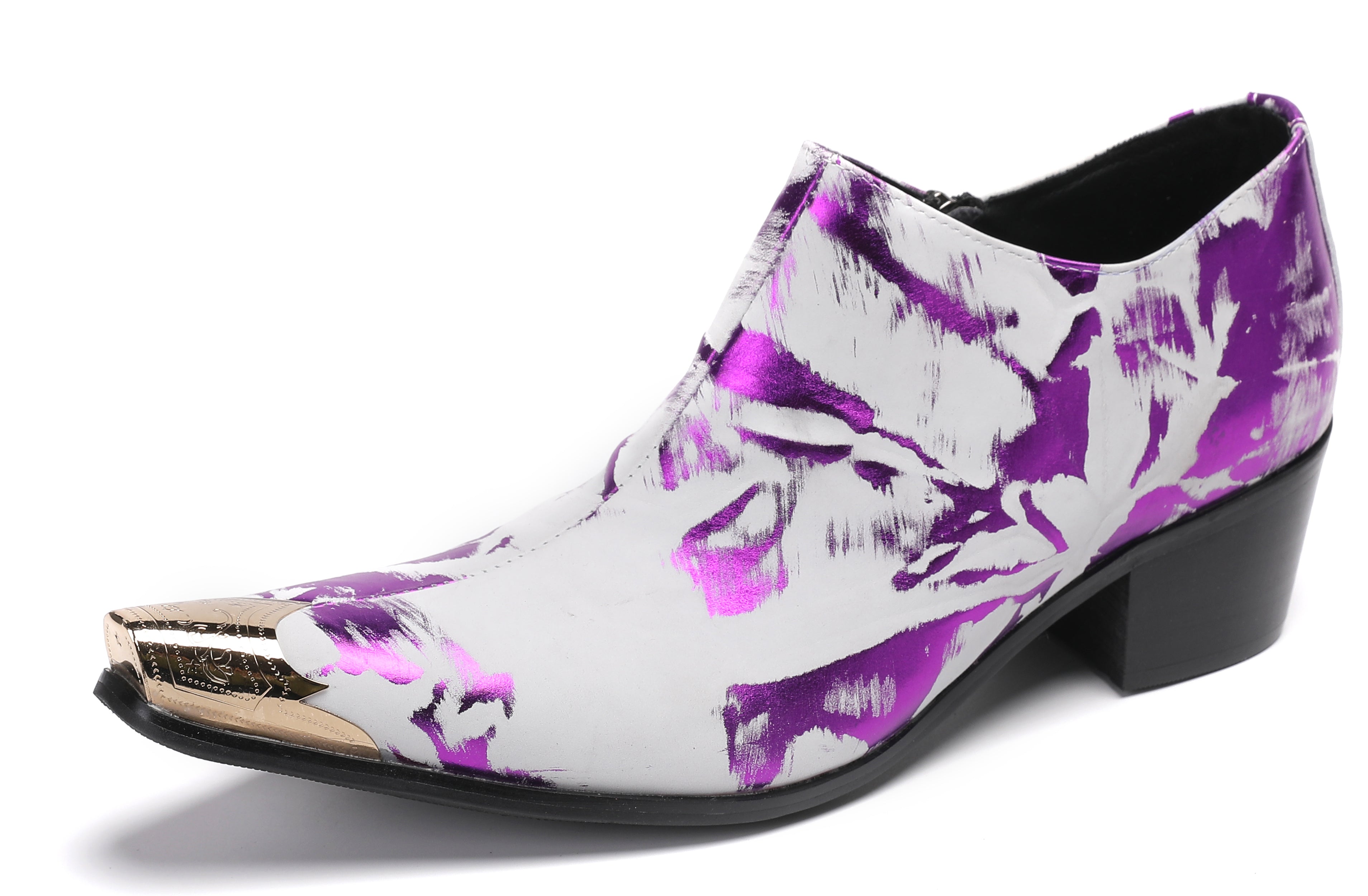 Men's Metal-Tip Toe Graffiti Opera Pumps