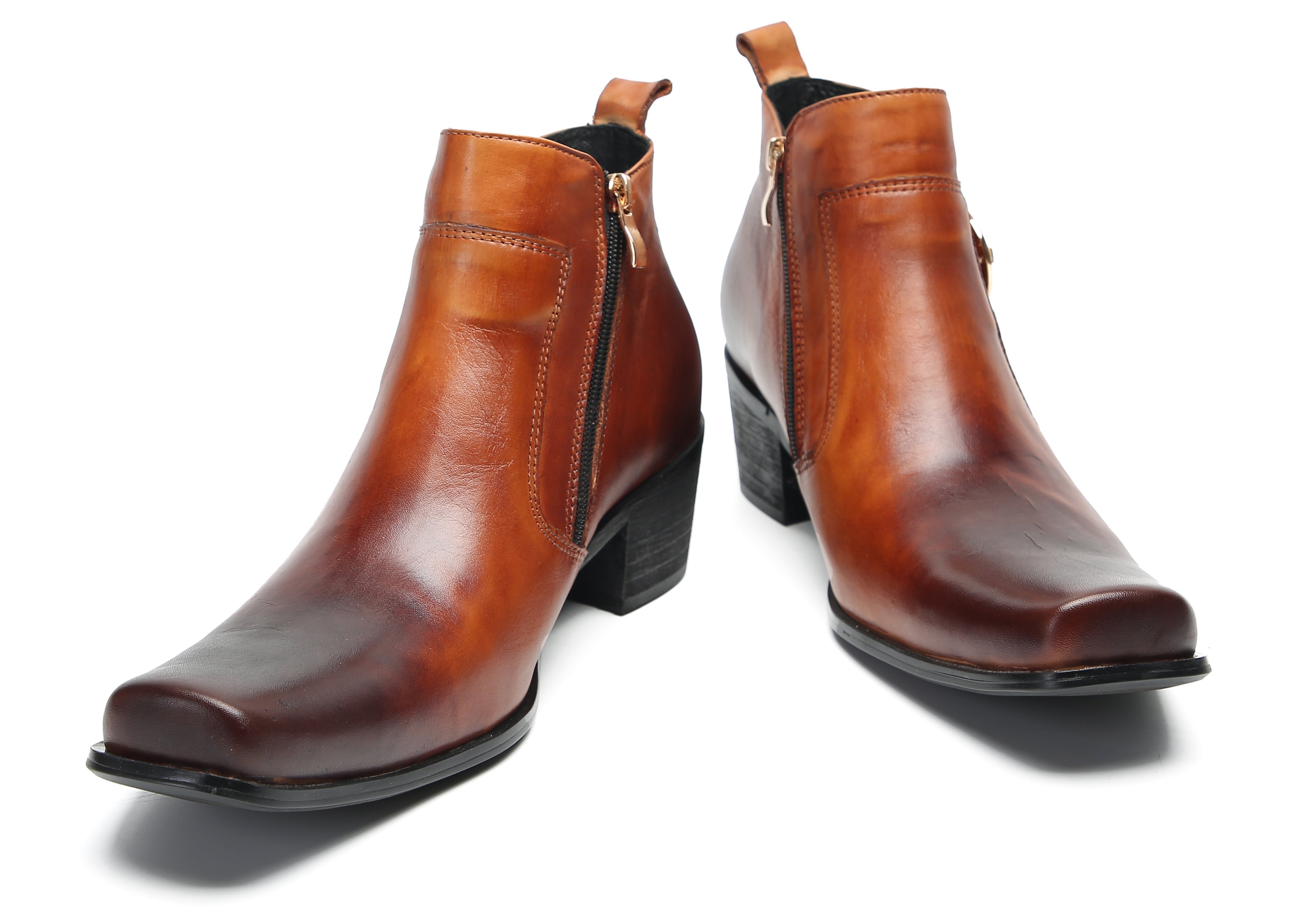 Men's Fashion Casual Plain Toe Buttons Boots