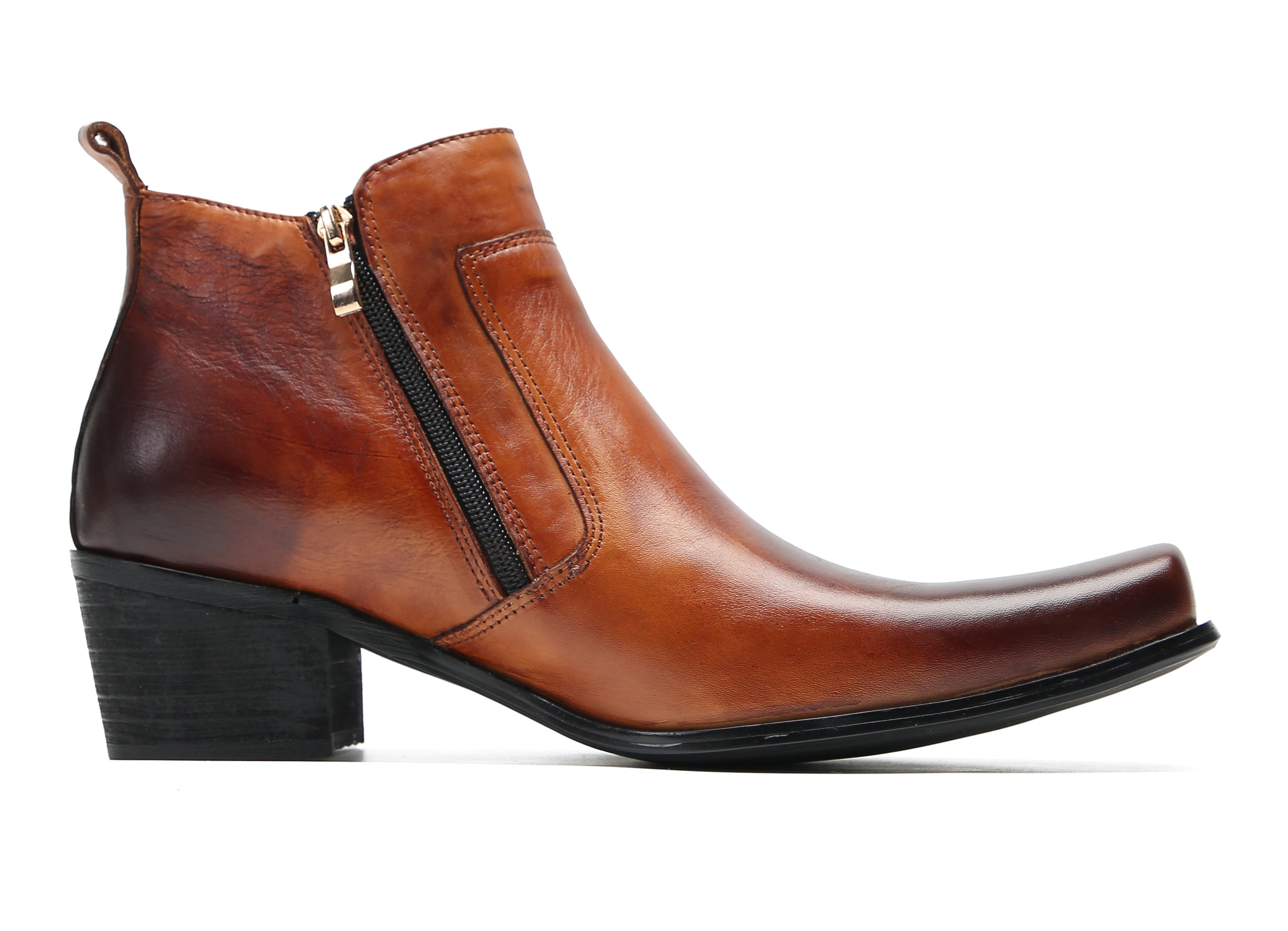 Men's Fashion Casual Plain Toe Buttons Boots