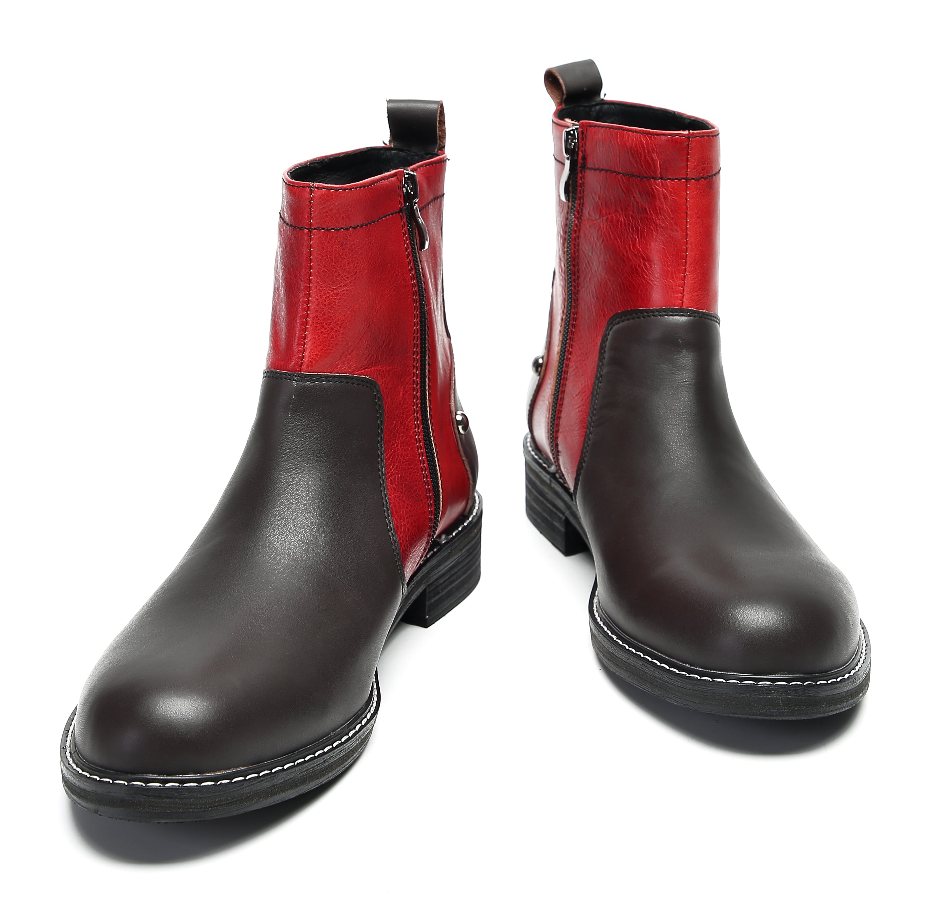 Bota Chelsea de tobillo de caña media a la moda para hombre