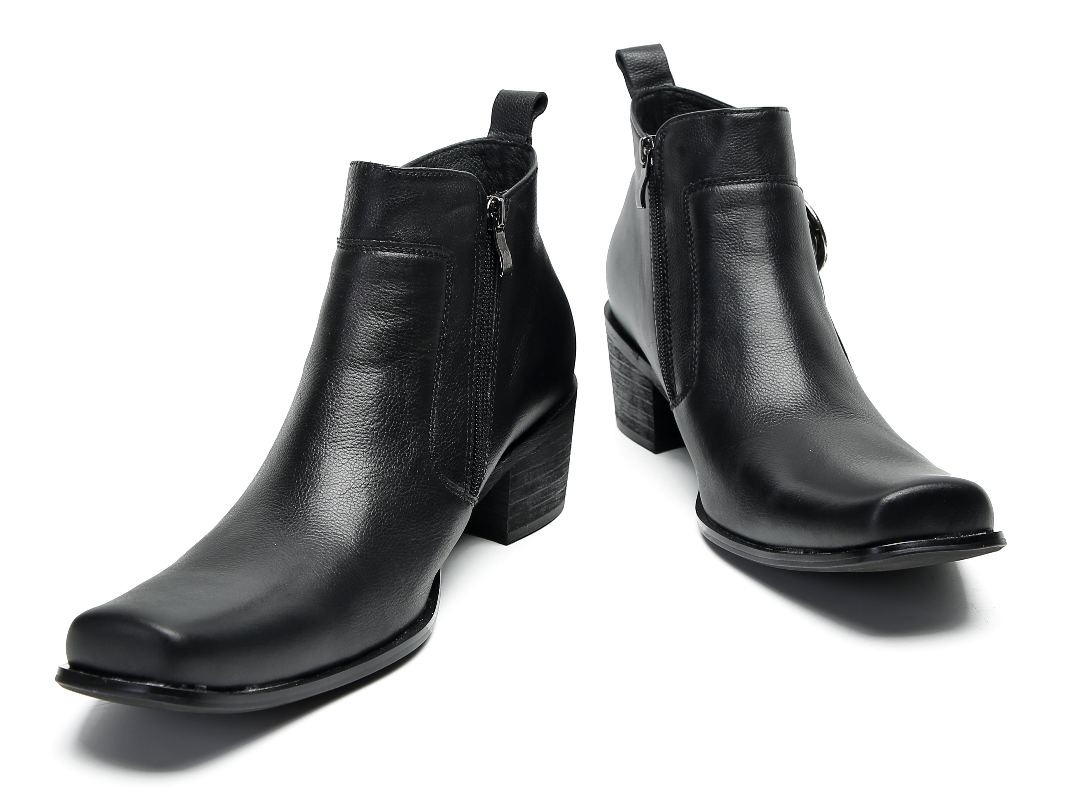Men's Fashion Casual Plain Toe Buttons Boots