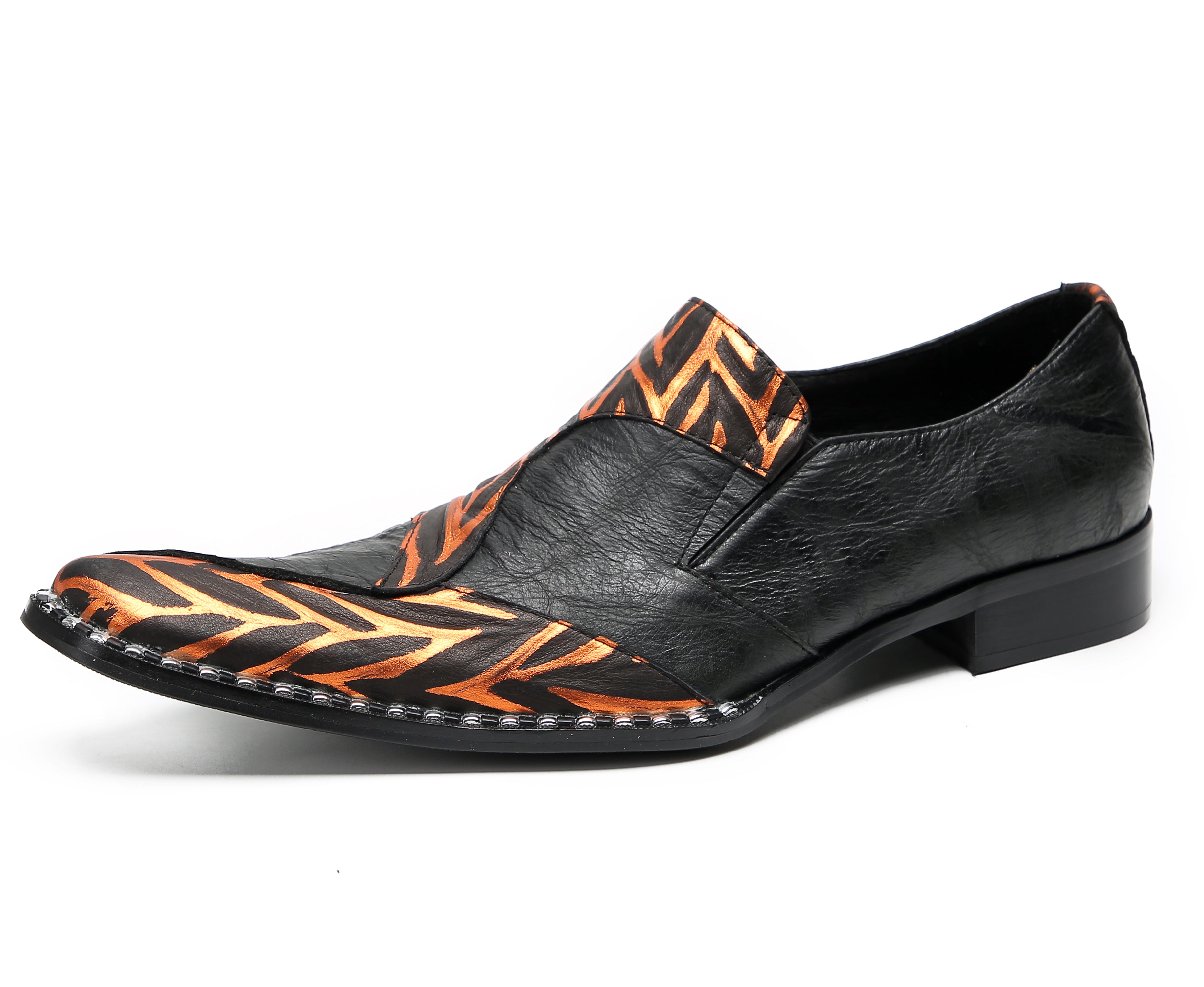 Men's Pinstripe Party Penny Western Loafers