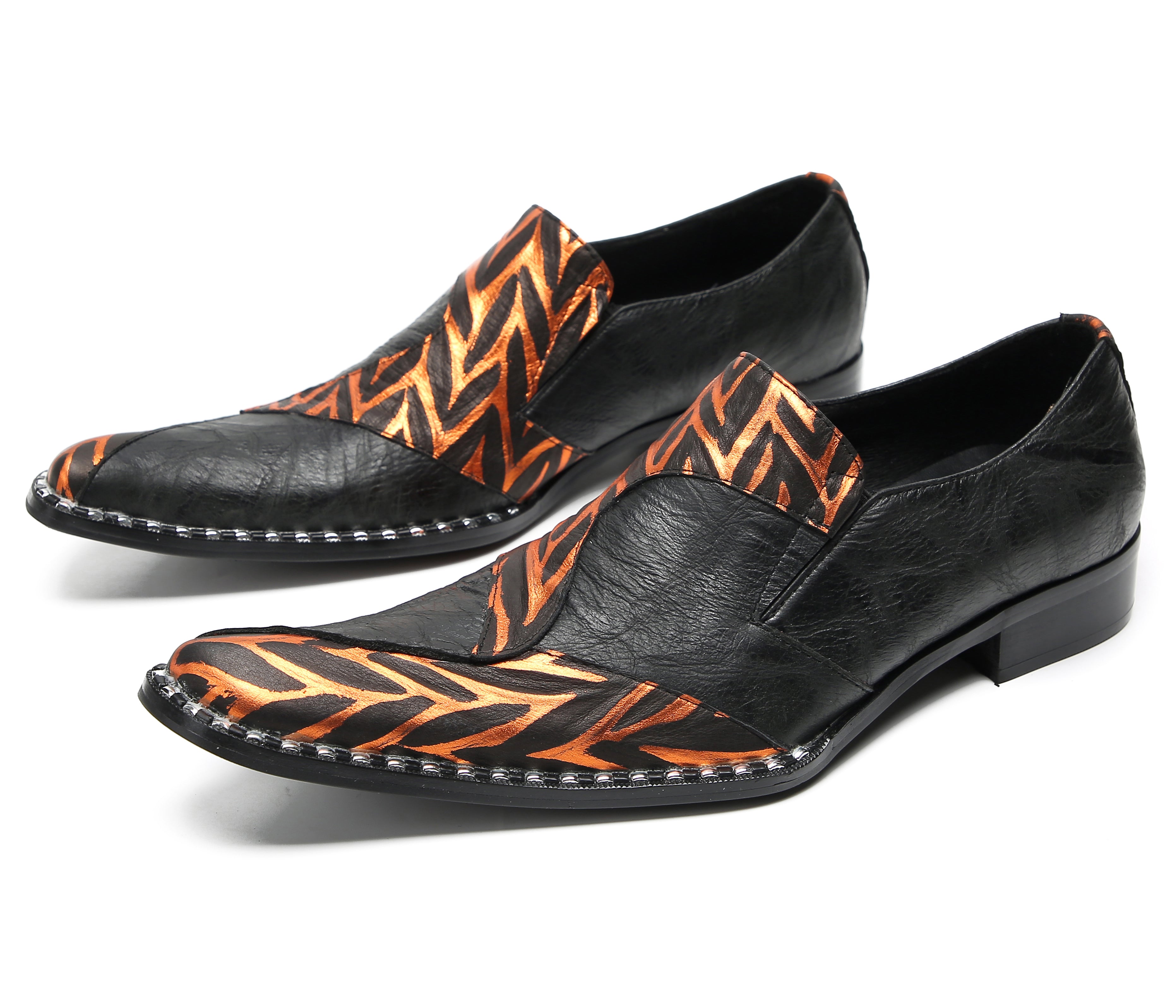Men's Pinstripe Party Penny Western Loafers