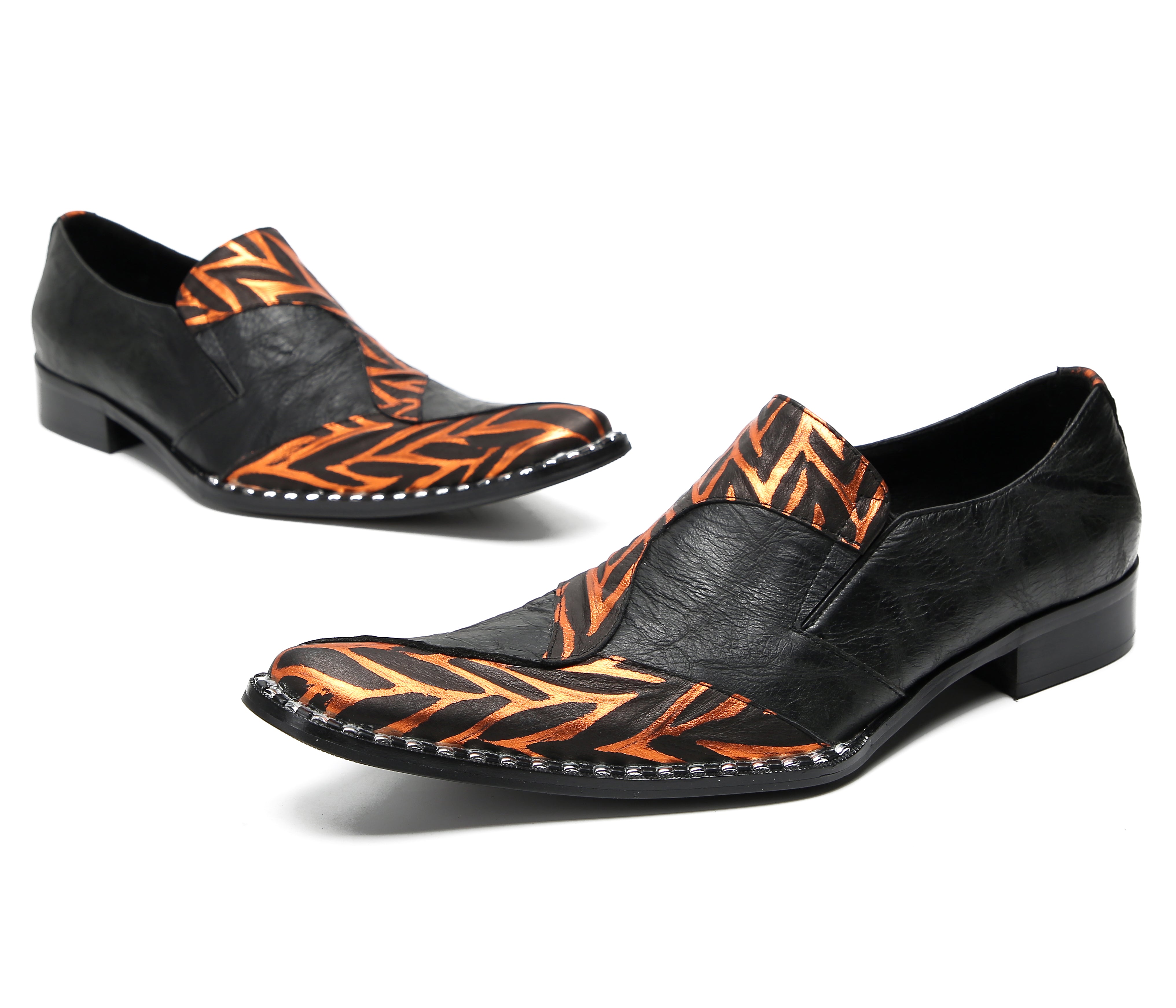 Men's Pinstripe Party Penny Western Loafers