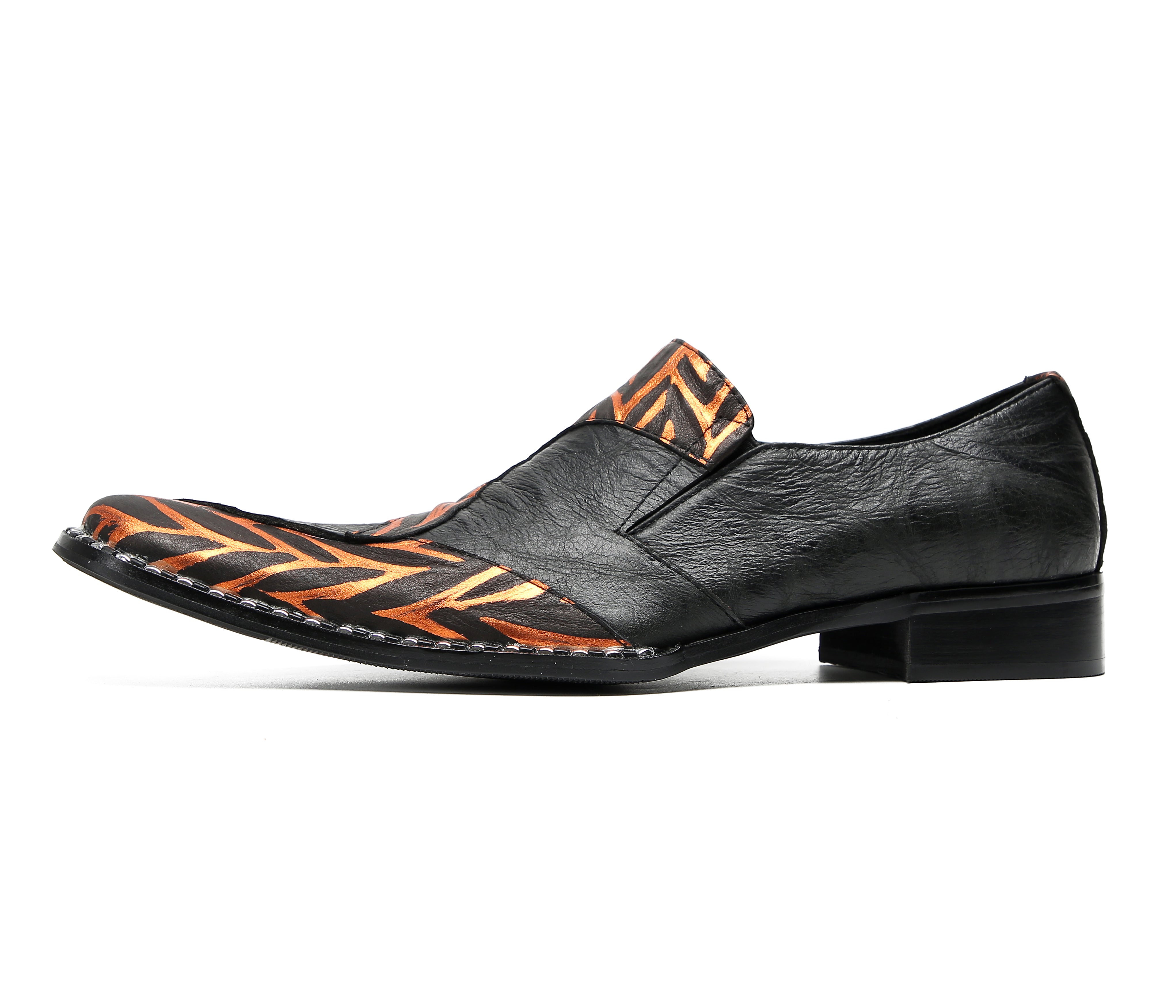 Men's Pinstripe Party Penny Western Loafers