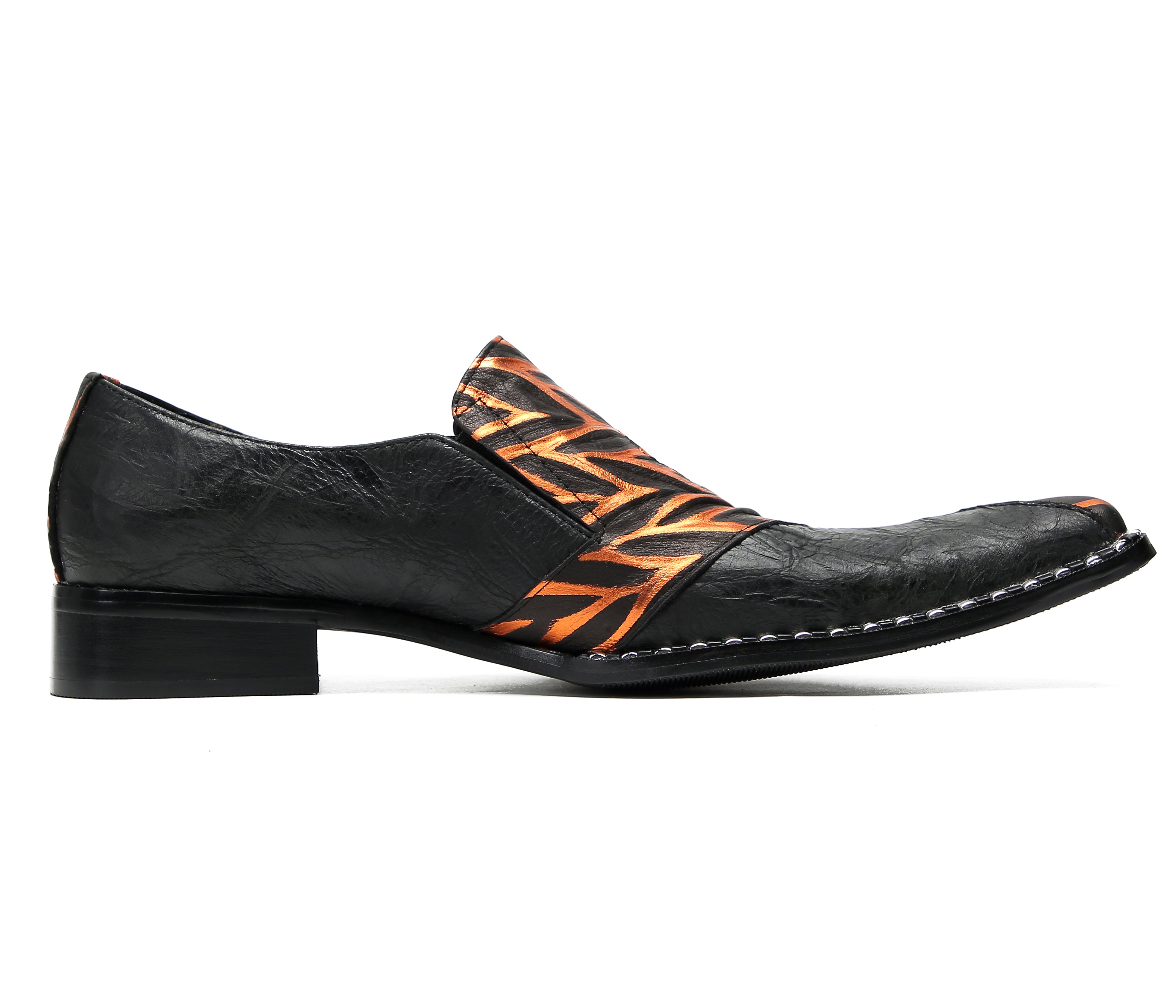 Men's Pinstripe Party Penny Western Loafers