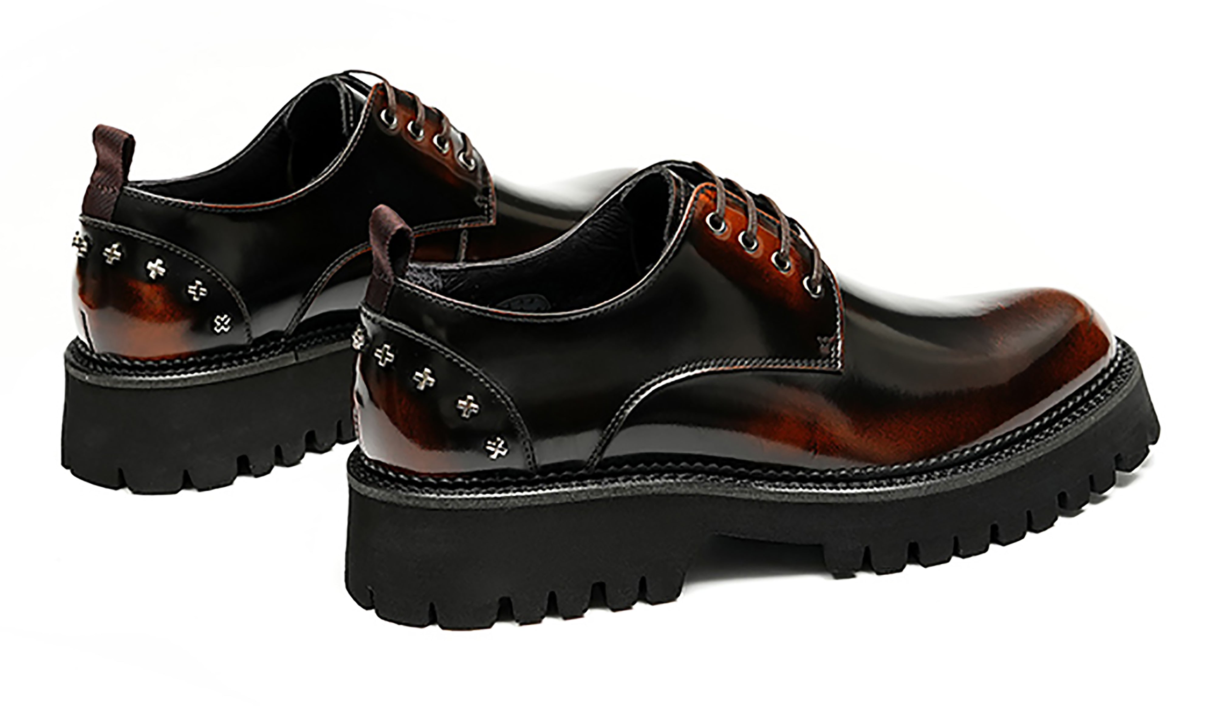 Men's Dress Rivets Thick Sole Derby