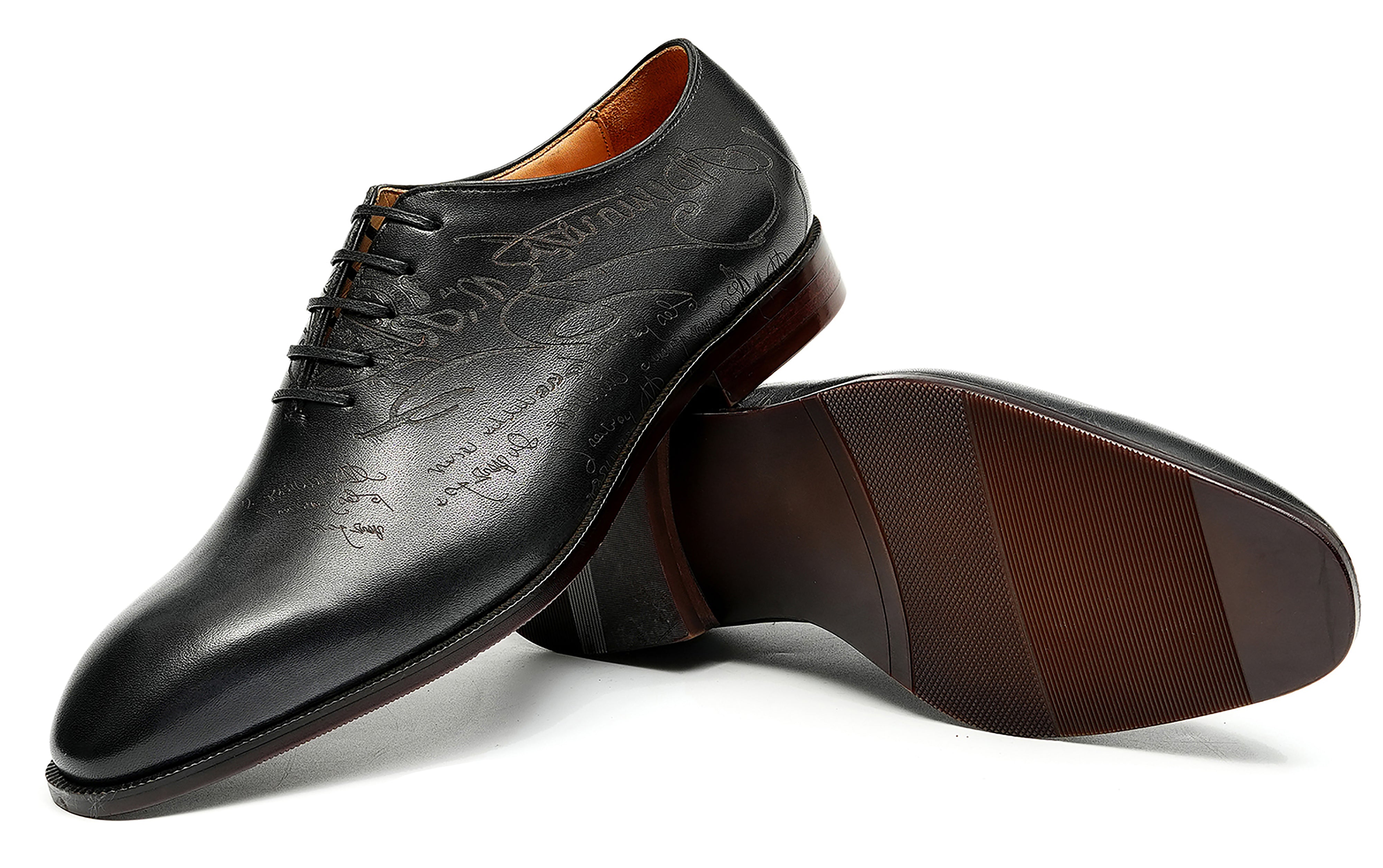 Men's Plain Toe Arabesque Brogues Oxfords
