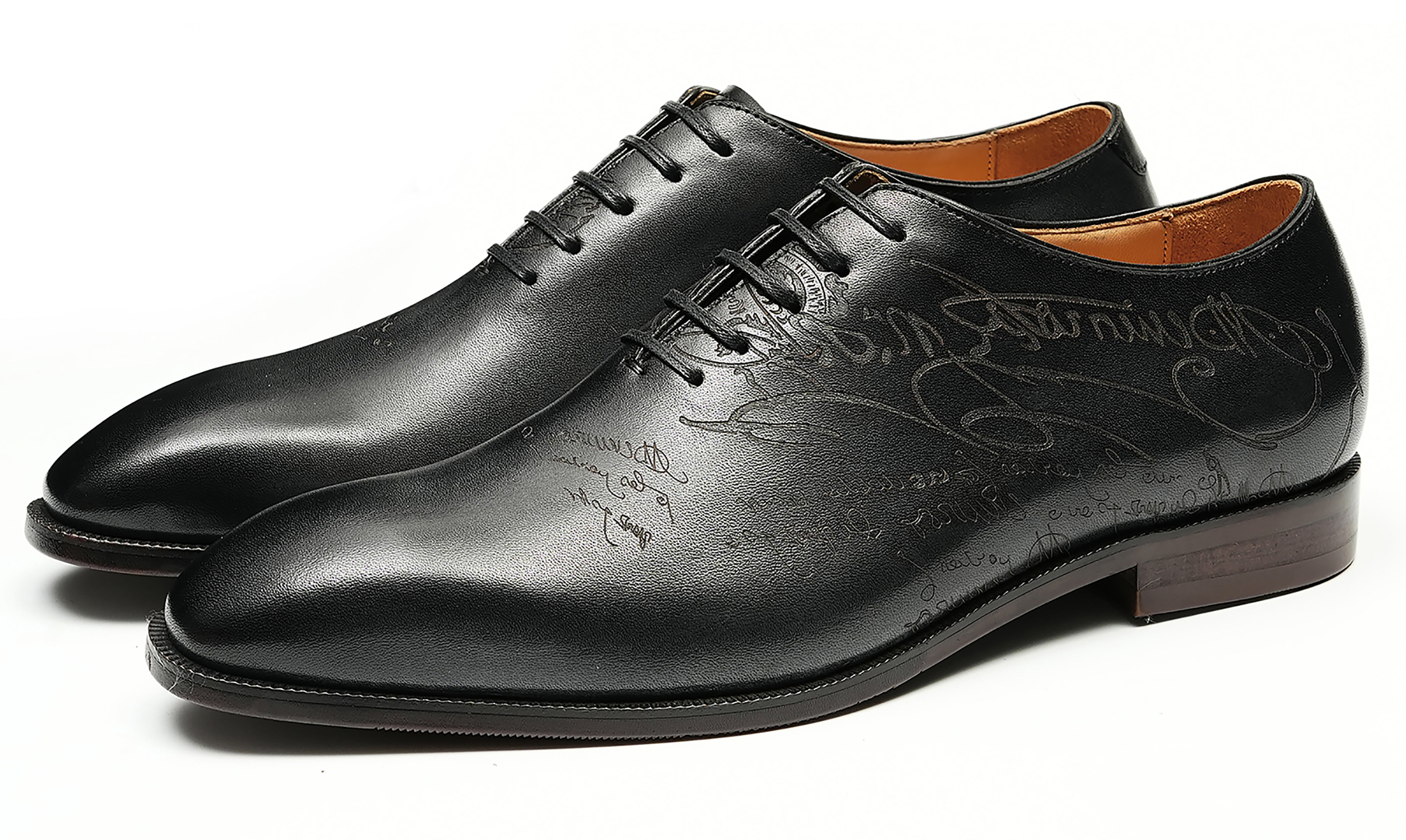 Men's Plain Toe Arabesque Brogues Oxfords