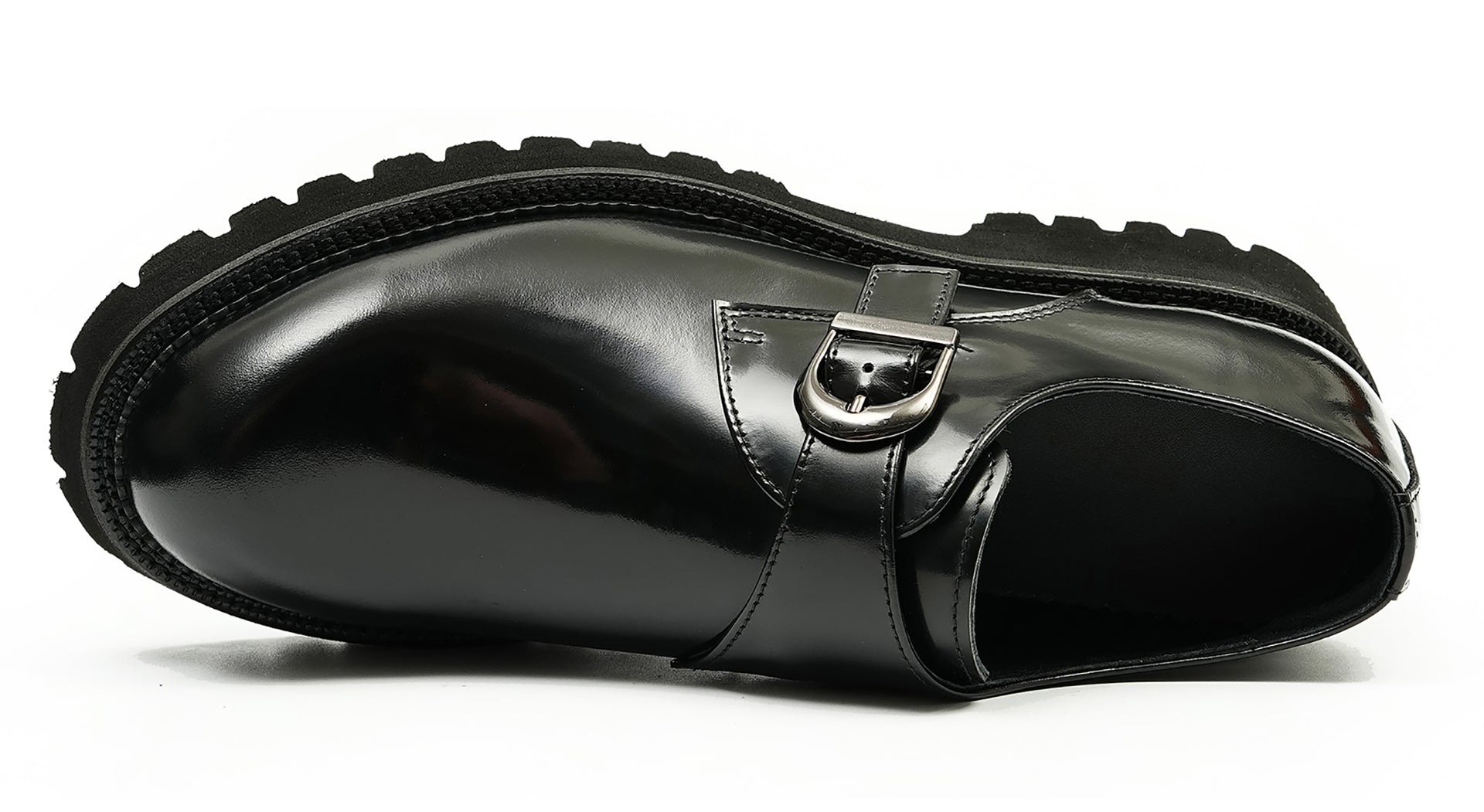 Mocasines con hebilla y suela gruesa a la moda para hombre