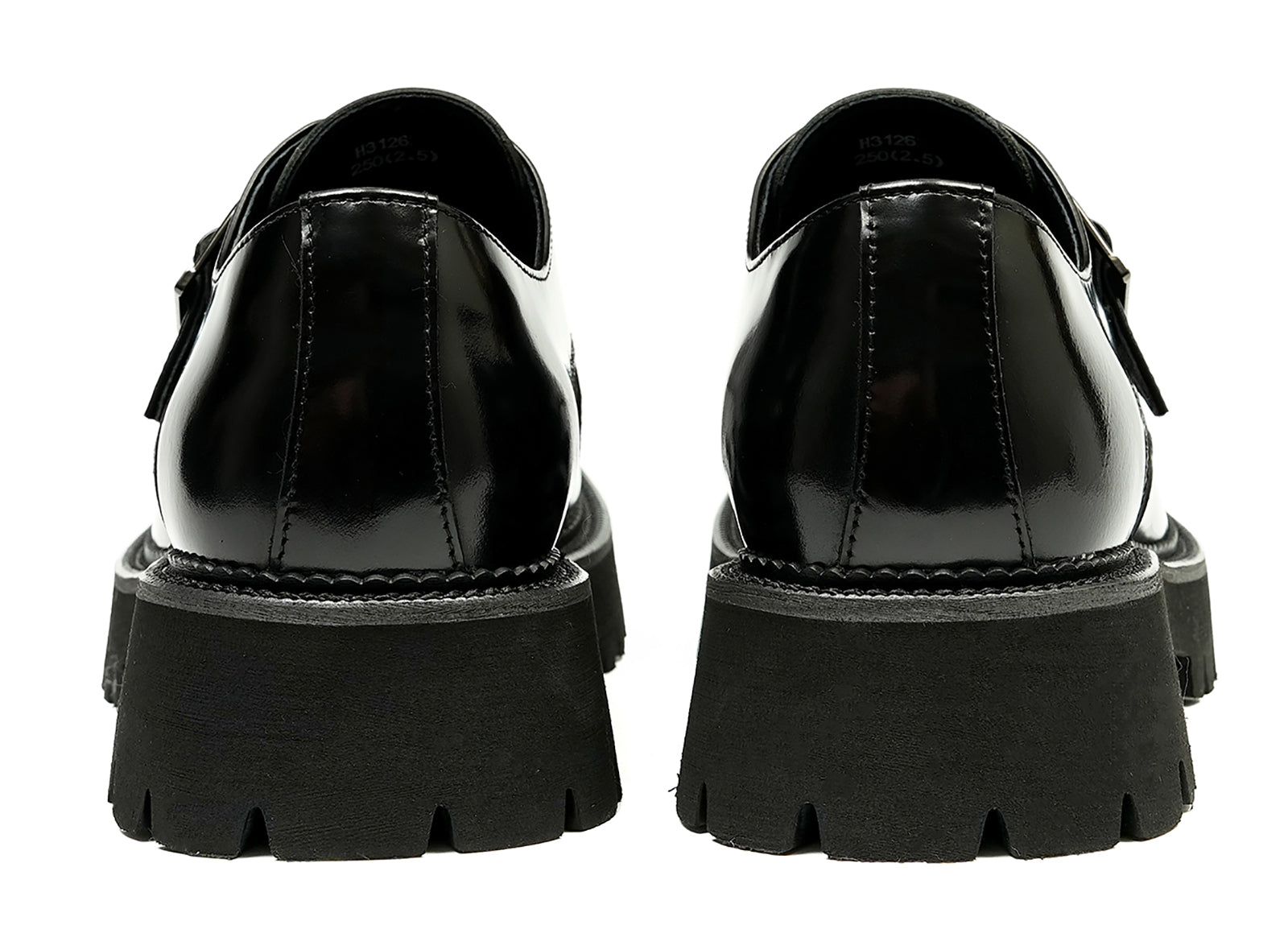 Mocasines con hebilla y suela gruesa a la moda para hombre