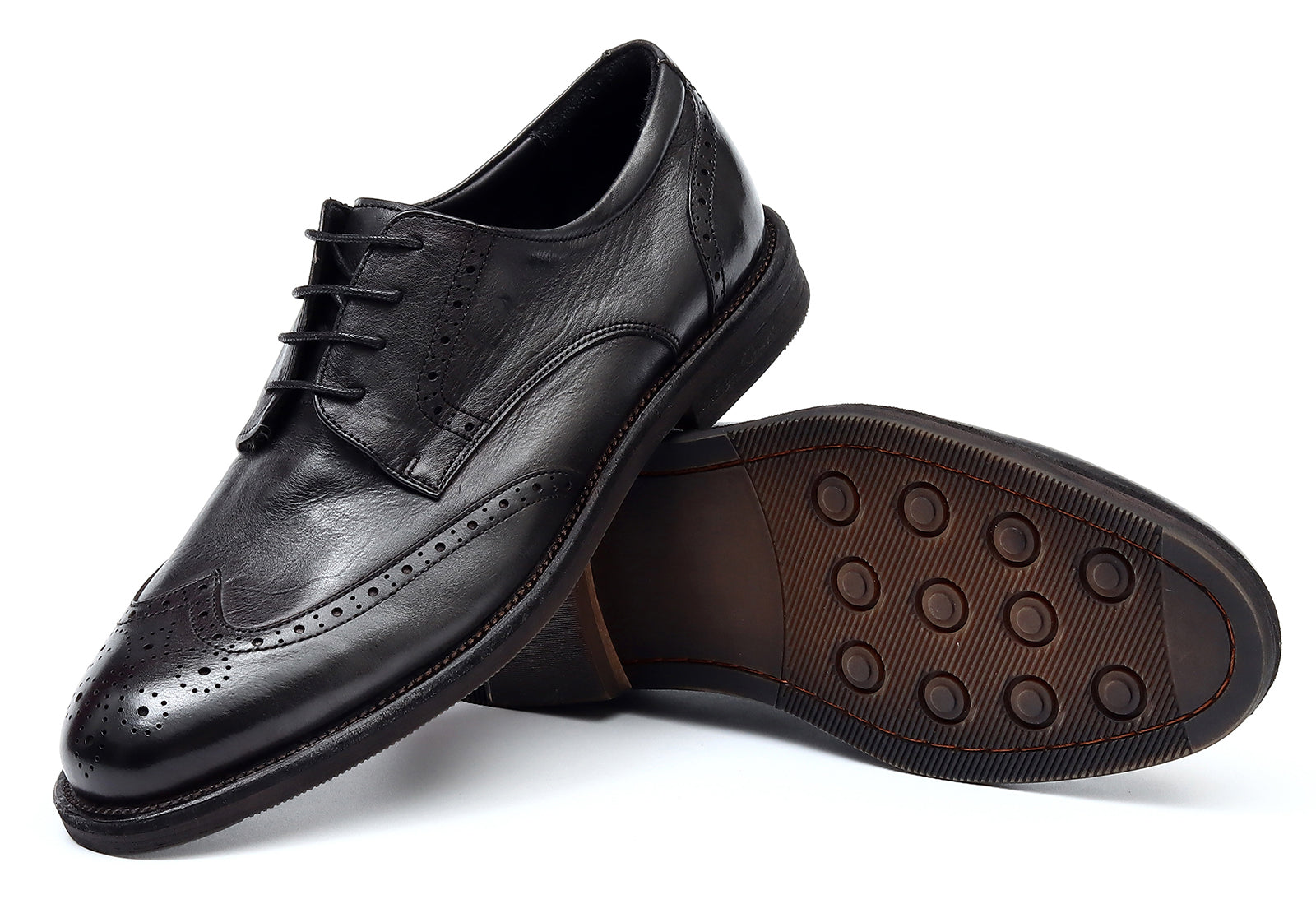 Men's Longwing Wingtip Brogues Debry