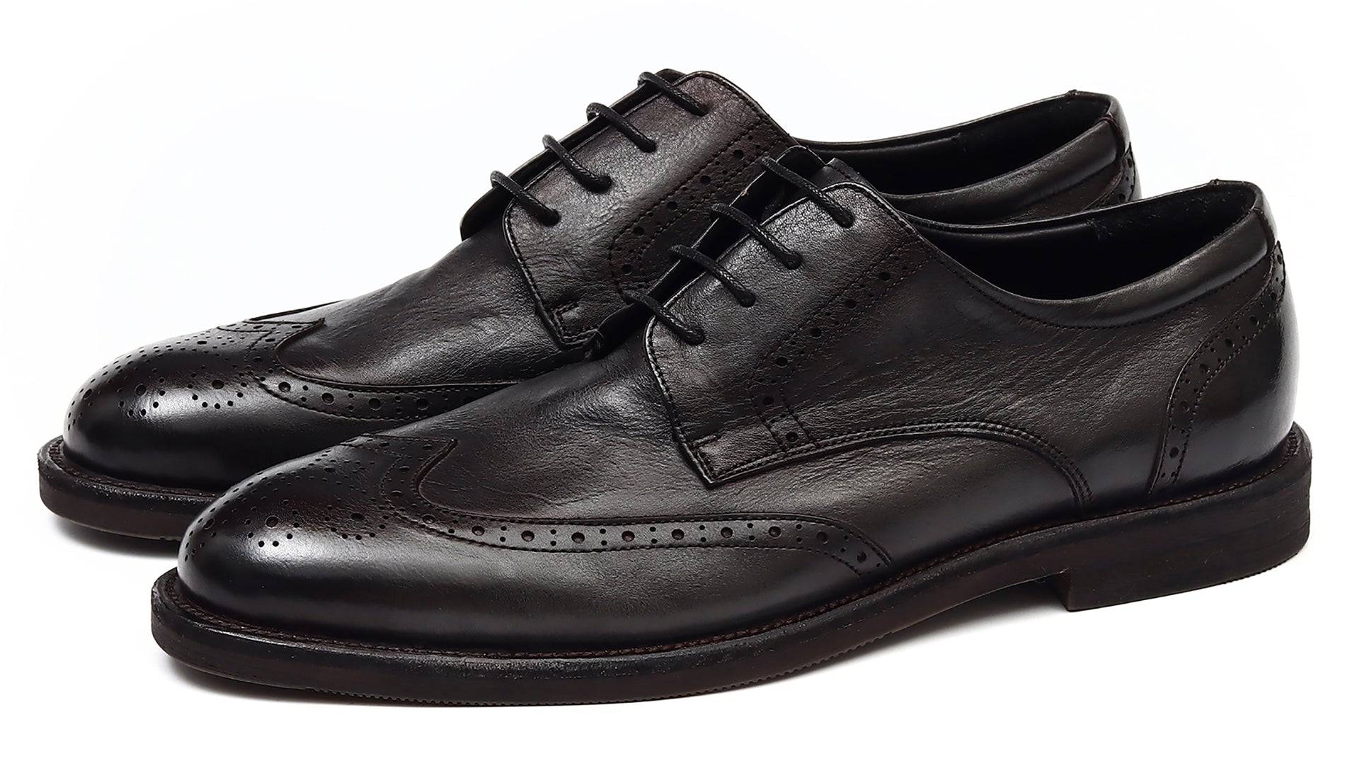 Men's Longwing Wingtip Brogues Debry