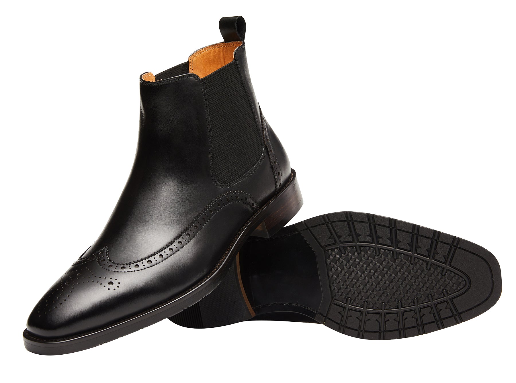 Botas Chelsea clásicas de cuero para hombre