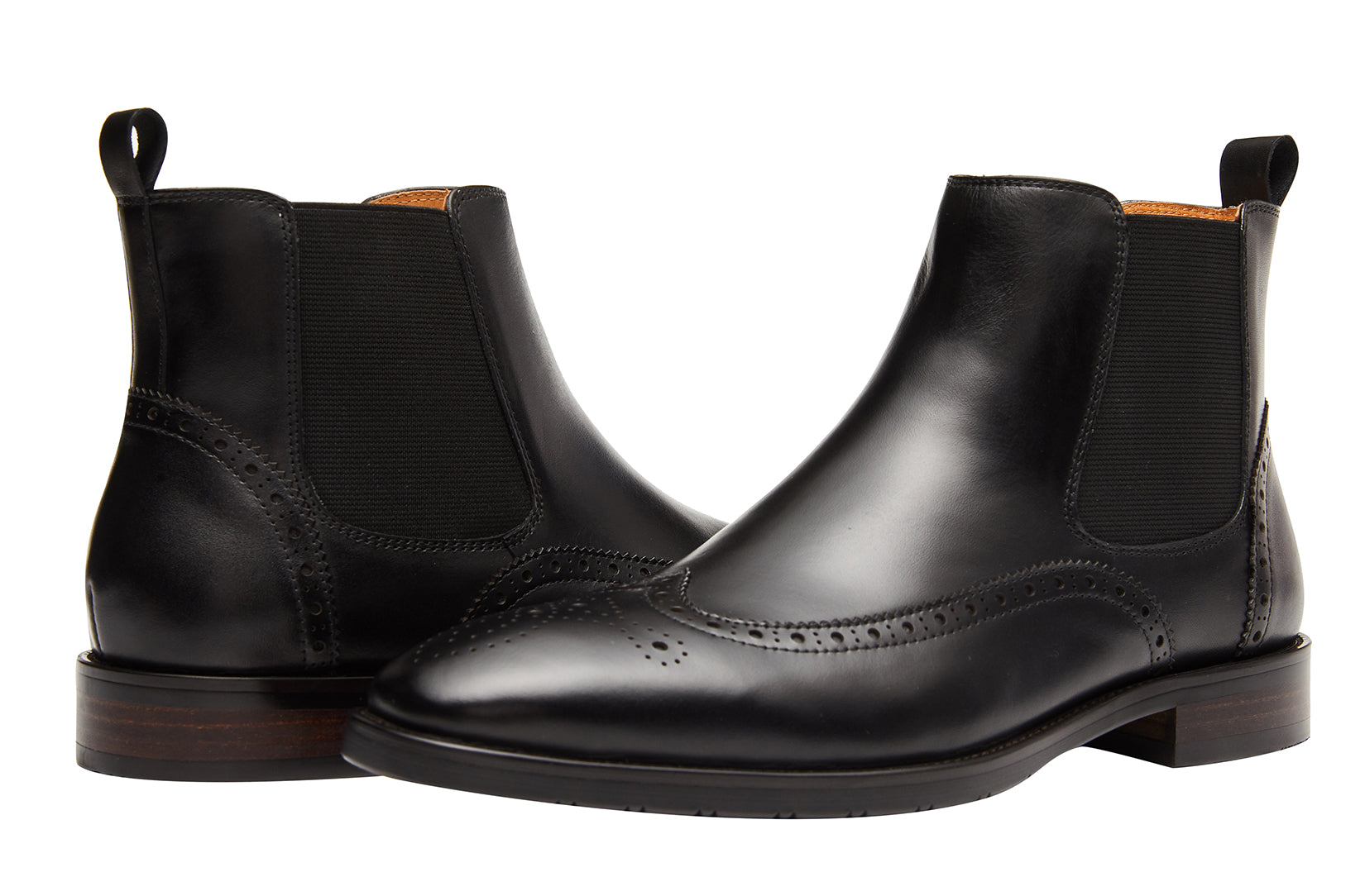 Botas Chelsea clásicas de cuero para hombre