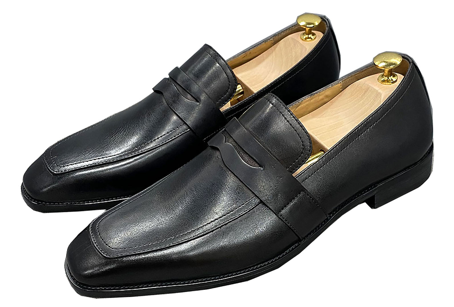Men's Handmade Dress Formal Silp On Penny Loafers