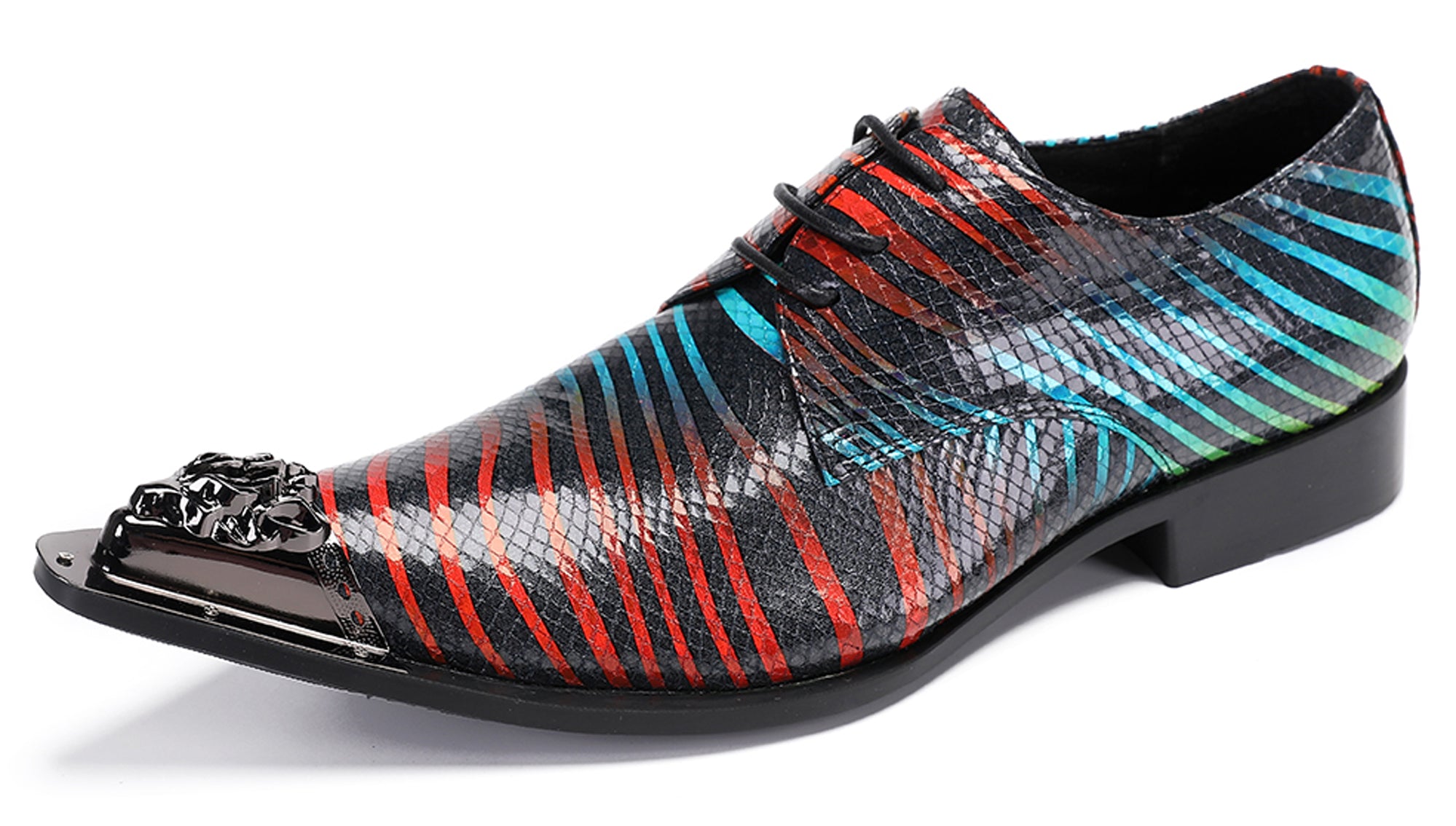 Mens Casual Dress Oxfords Western Shoes