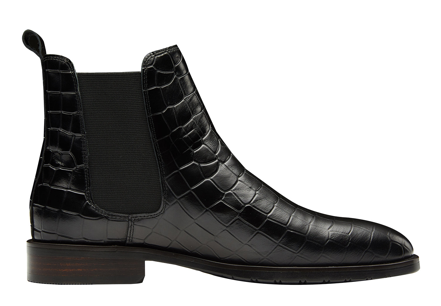 Men's Fashion Dress Plaid Pattern Chelsea Boot