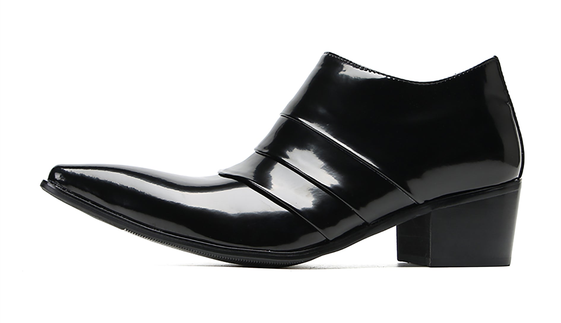 Men's Folded Texture Silp On Opera Pumps