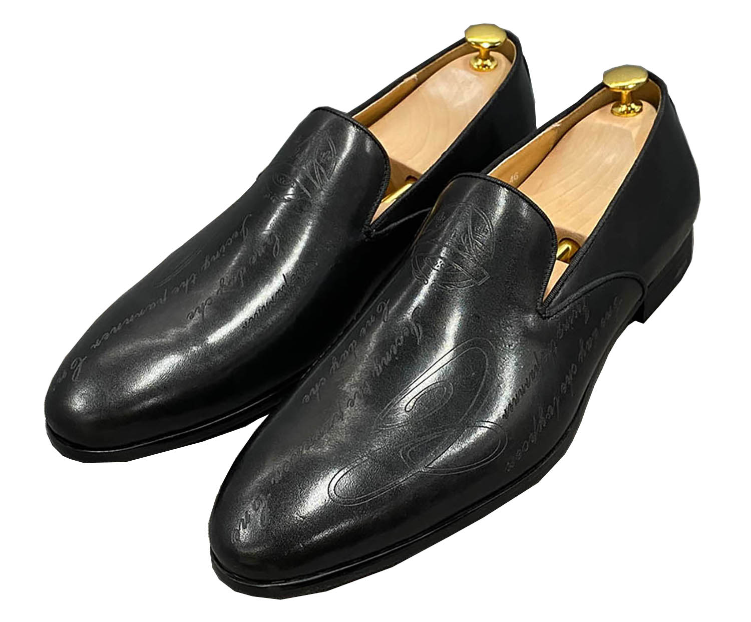 Men's Dress Formal Hand-Painted Penny Loafers