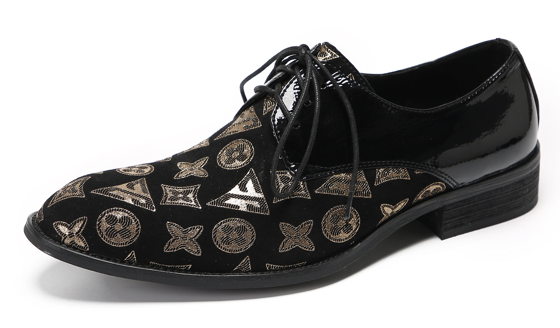 Mens Two Tone Derby Prom Casual Shoes
