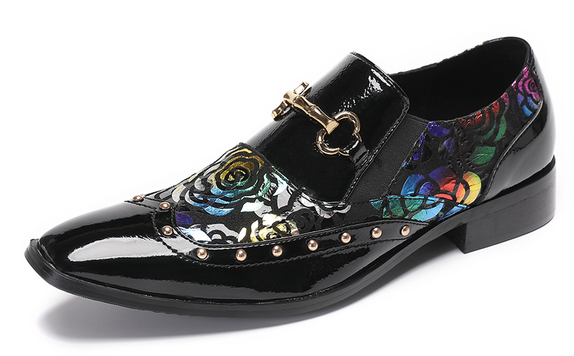 Men's Gold Chain Casual Dress Loafers