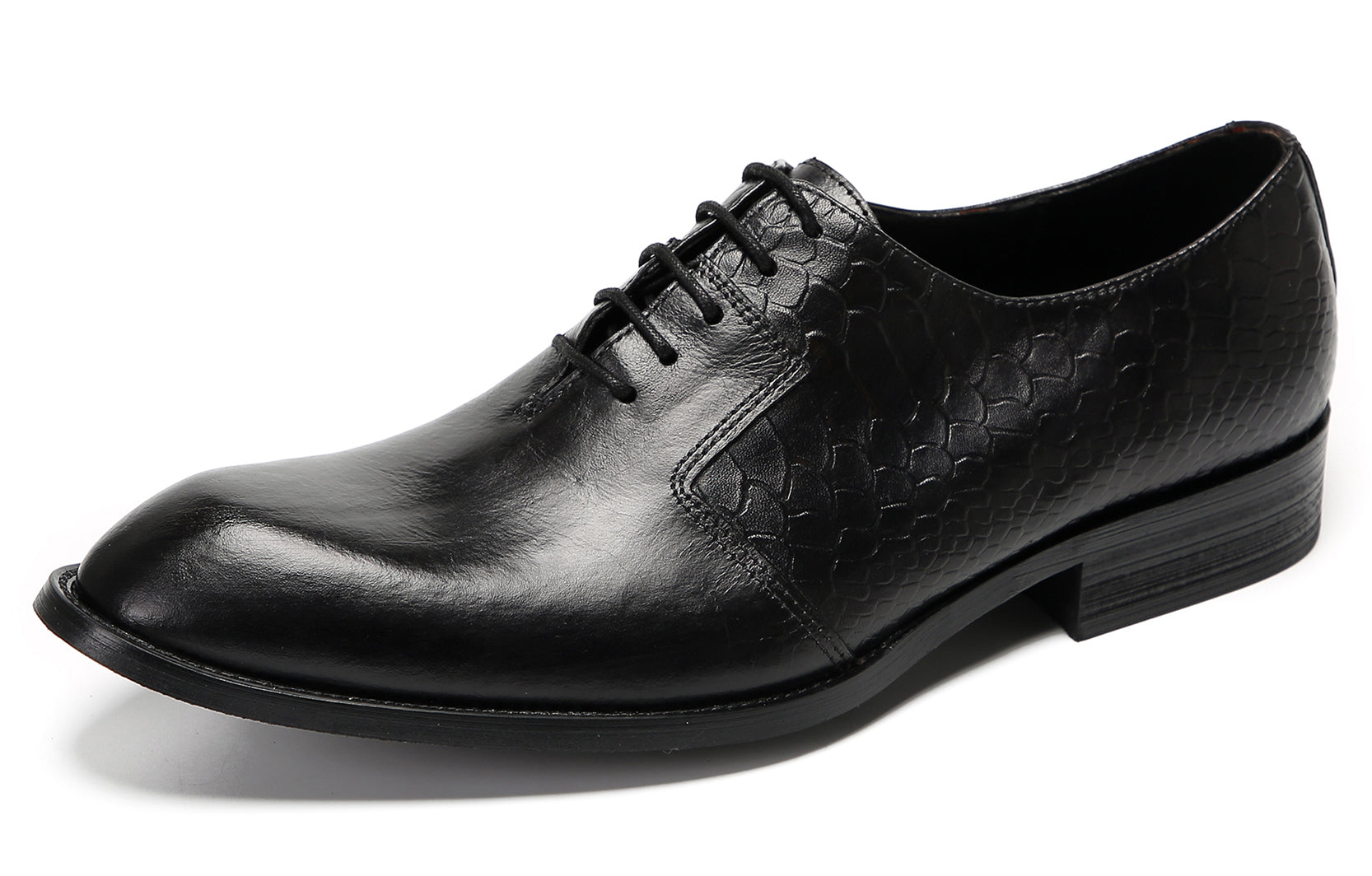 Mens Crocodile Printed Wedding Oxfords Tuxedo Shoes