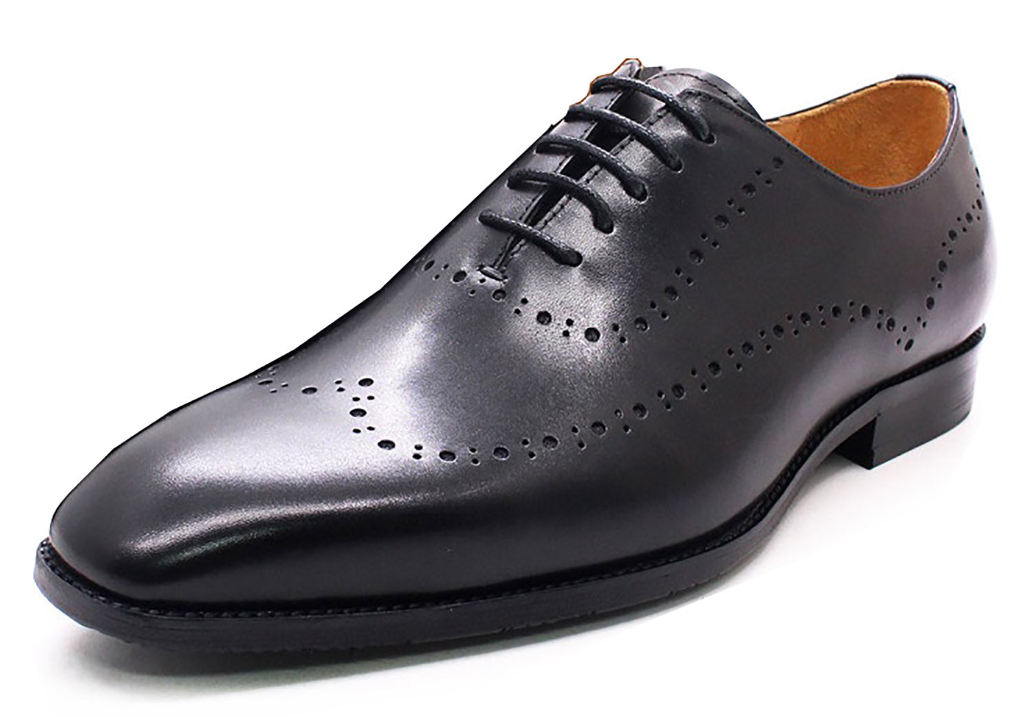 Men's Handmade Formal Plain Toe Wingtips Brouges Oxfords