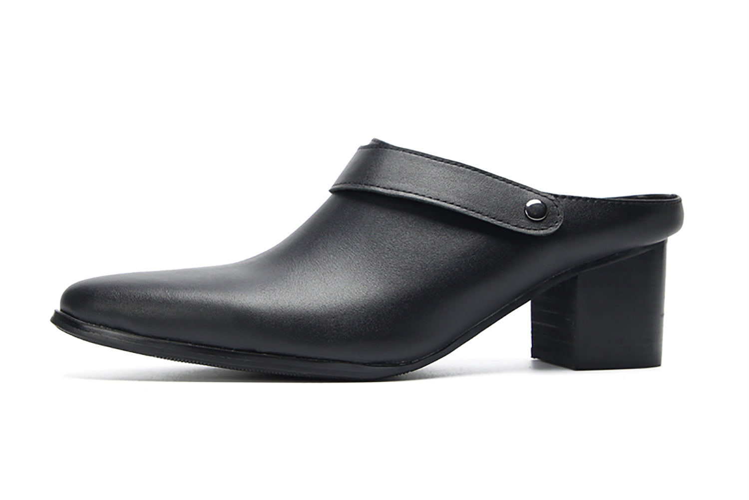 Men's High Heels Slippers Mules