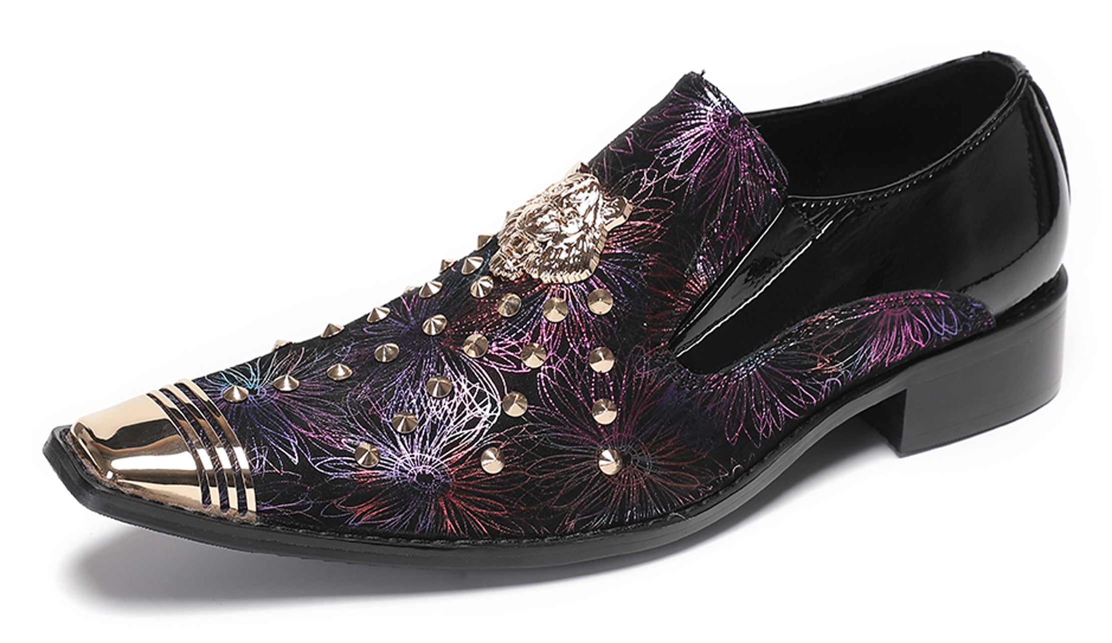 Mens Casual Party Loafers Glitter Sequin Shoes