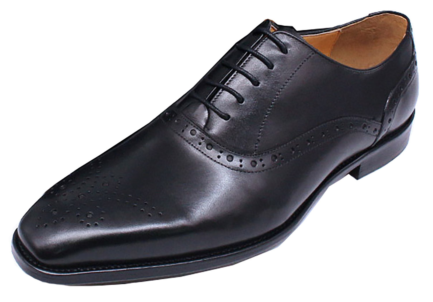 Men's Handmade Formal Plain Toe Brouges Oxfords
