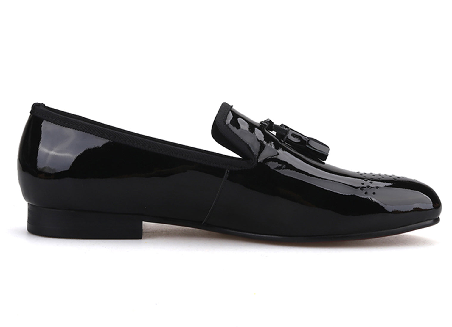 Men's Tassel Loafers Dress Patent Leather Shoes