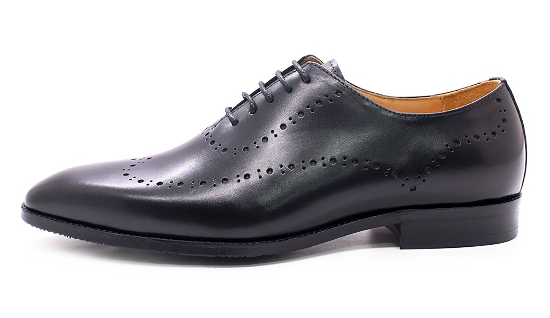 Men's Handmade Formal Plain Toe Wingtips Brouges Oxfords