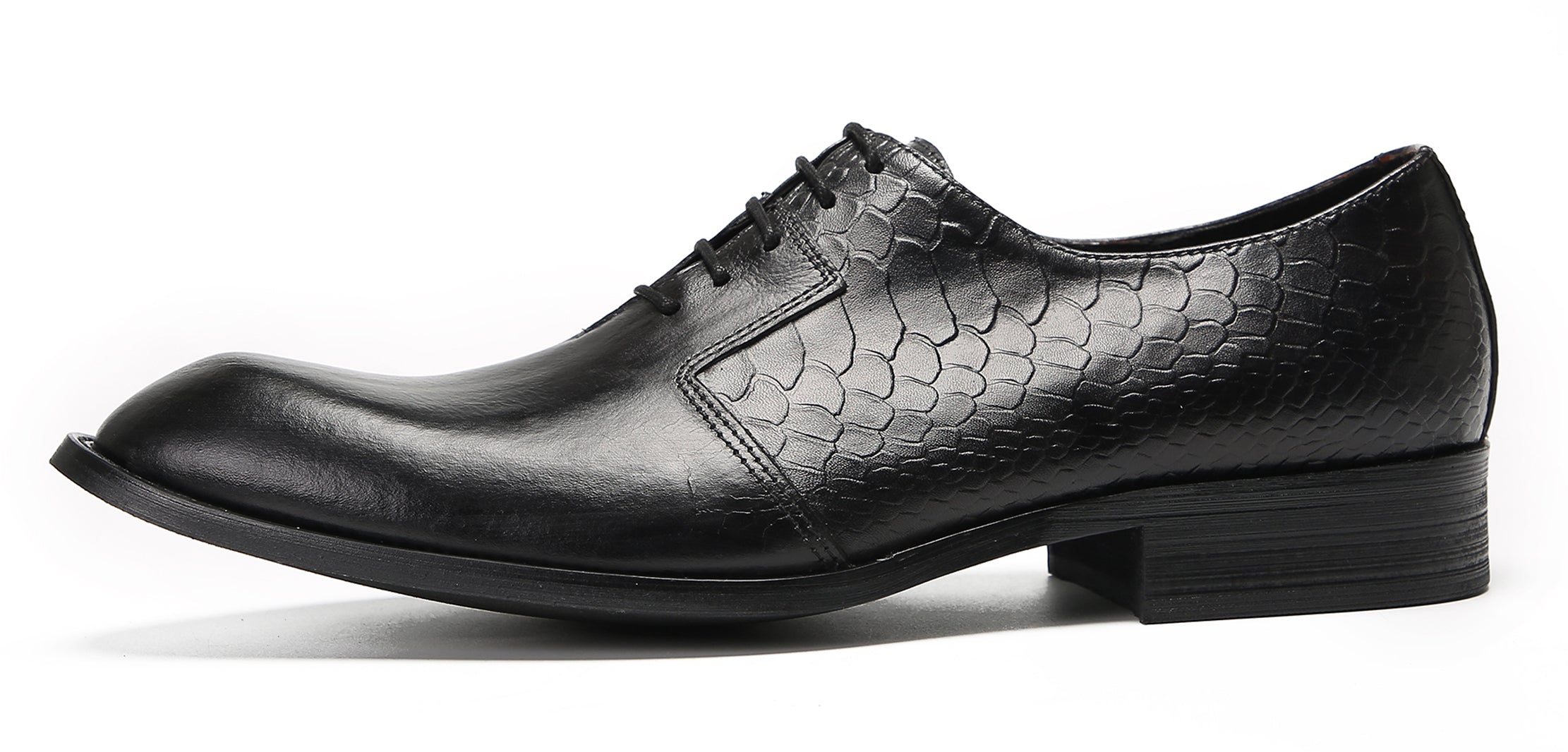 Mens Crocodile Printed Wedding Oxfords Tuxedo Shoes