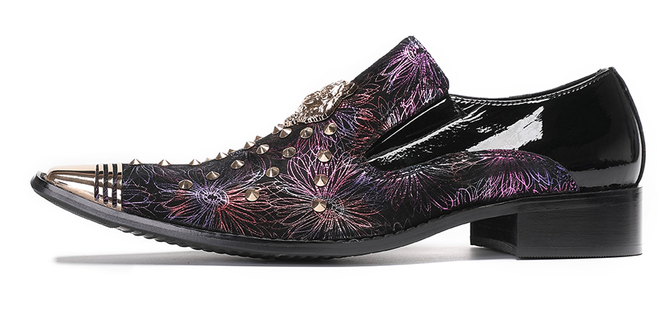 Mens Casual Party Loafers Glitter Sequin Shoes