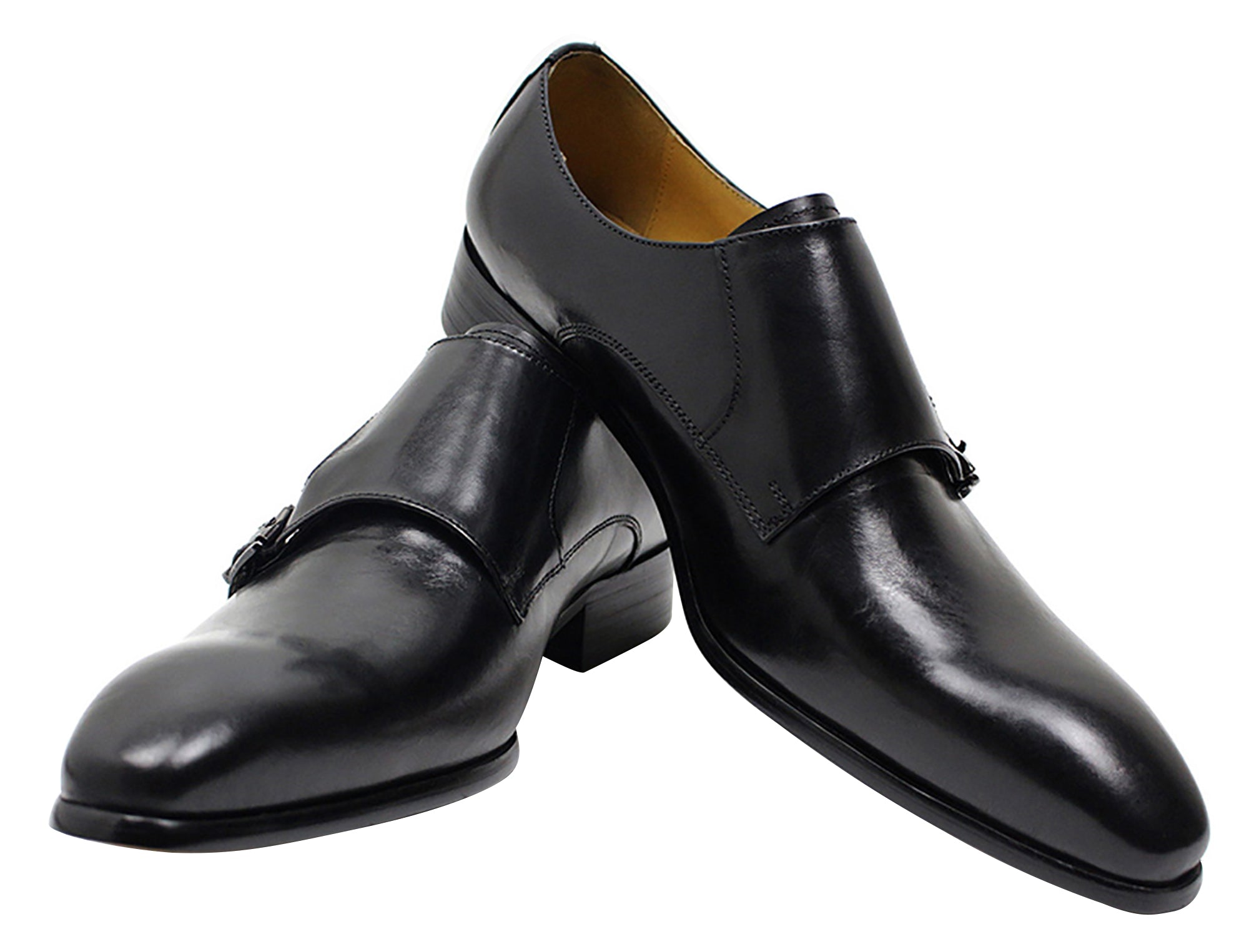 Men's Dress Formal Double Buckle Monk Strap Loafers