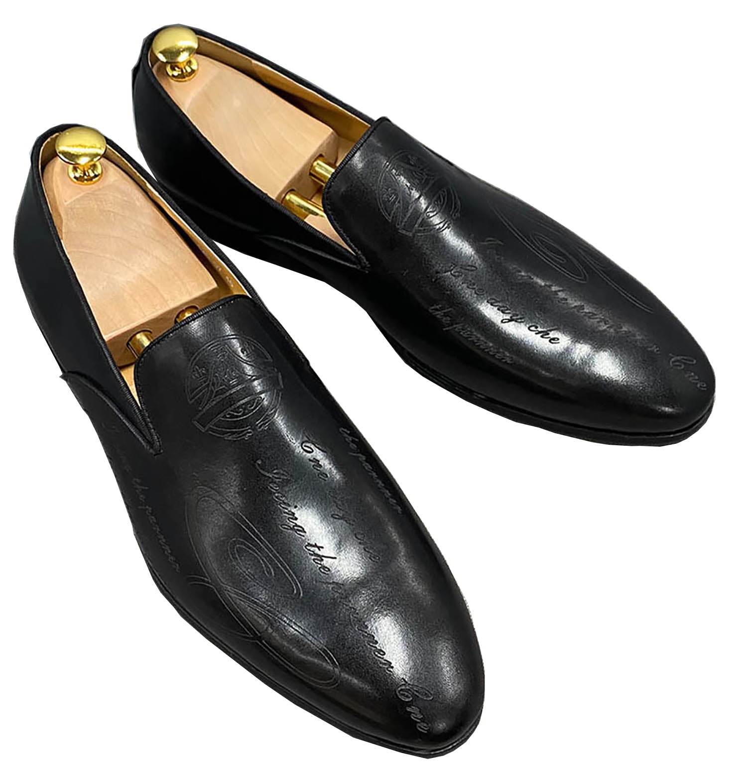 Men's Dress Formal Hand-Painted Penny Loafers