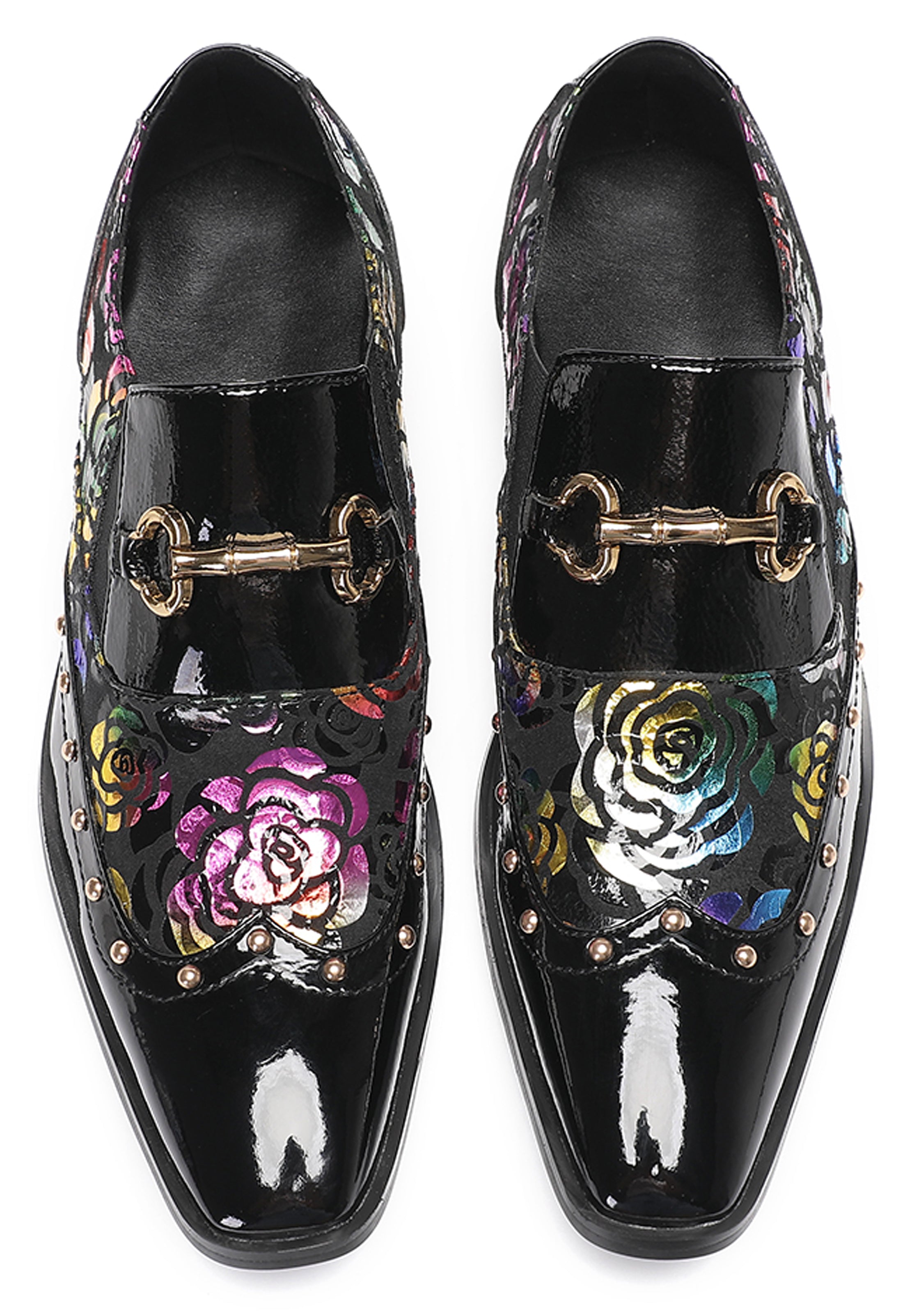 Men's Gold Chain Casual Dress Loafers