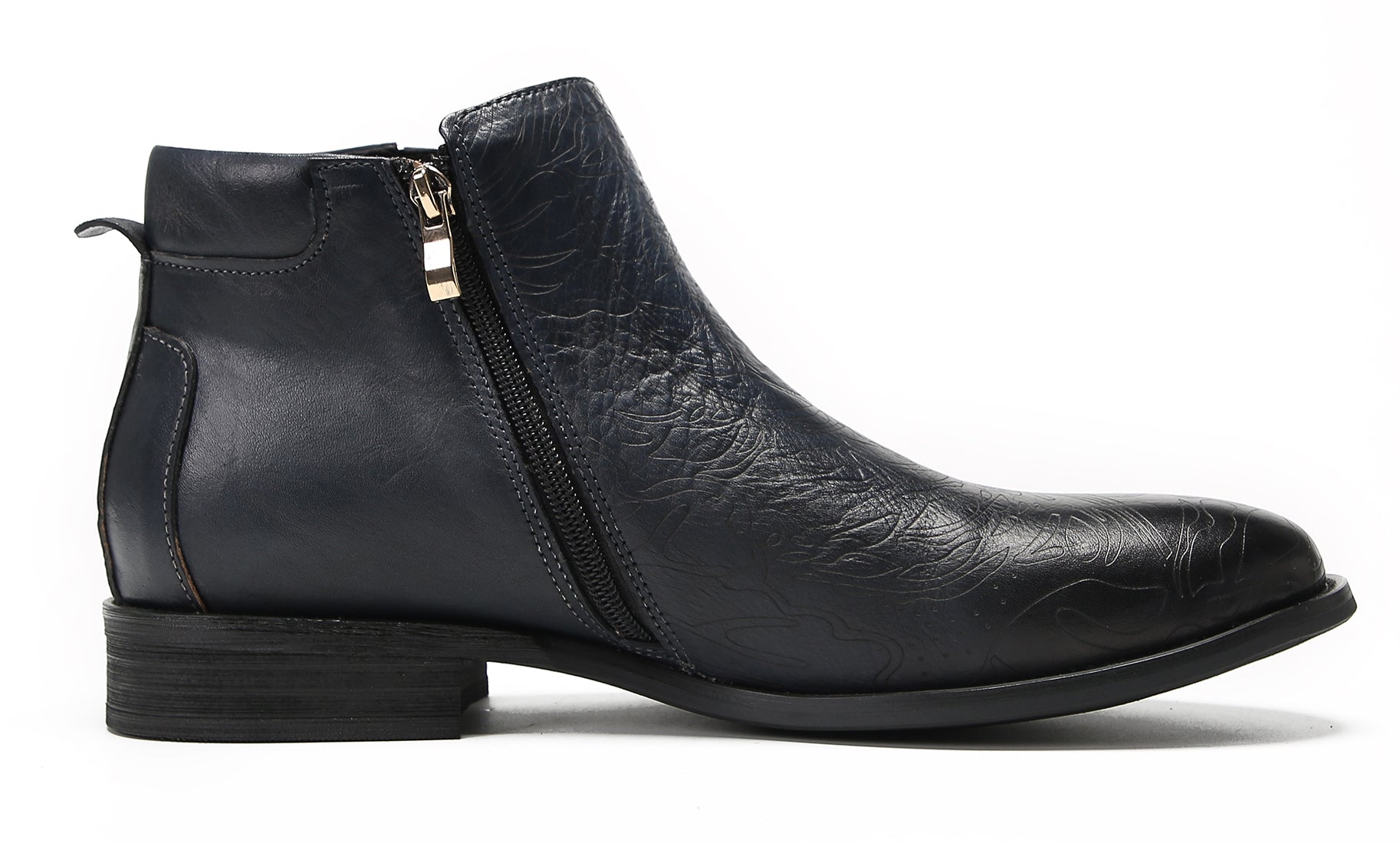 Mens Leather Chelsea Boots Casual Party