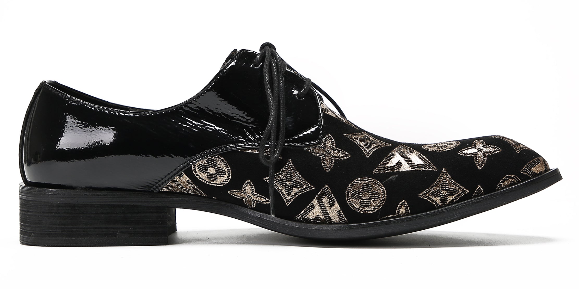Mens Two Tone Derby Prom Casual Shoes