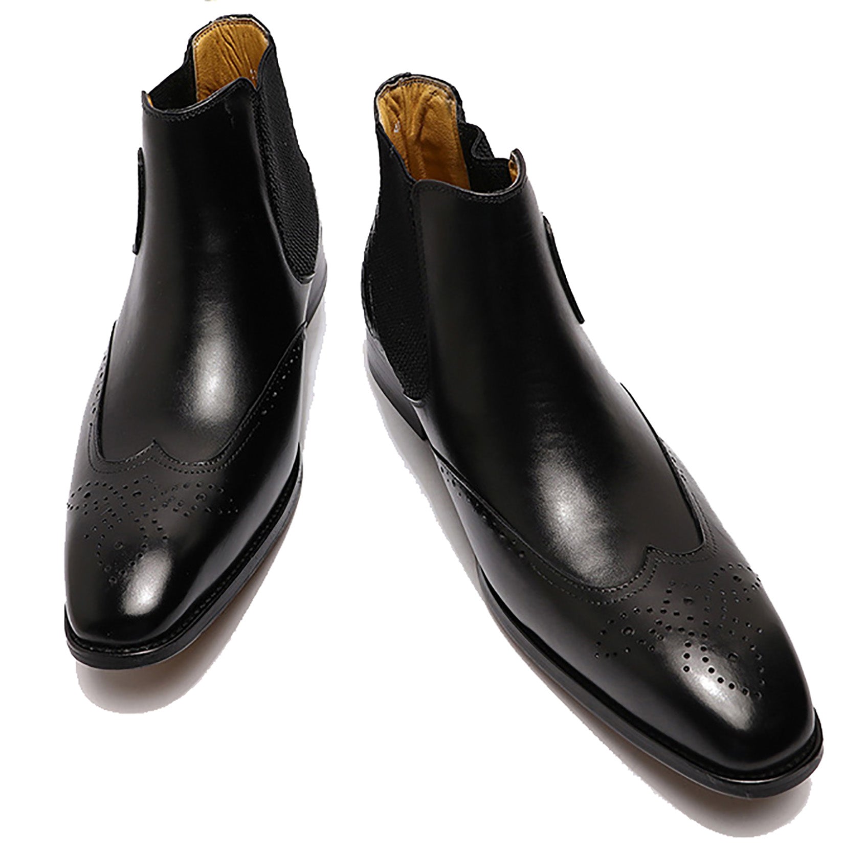 Men's Handmade Buckle Wingtips Brogues Chelsea