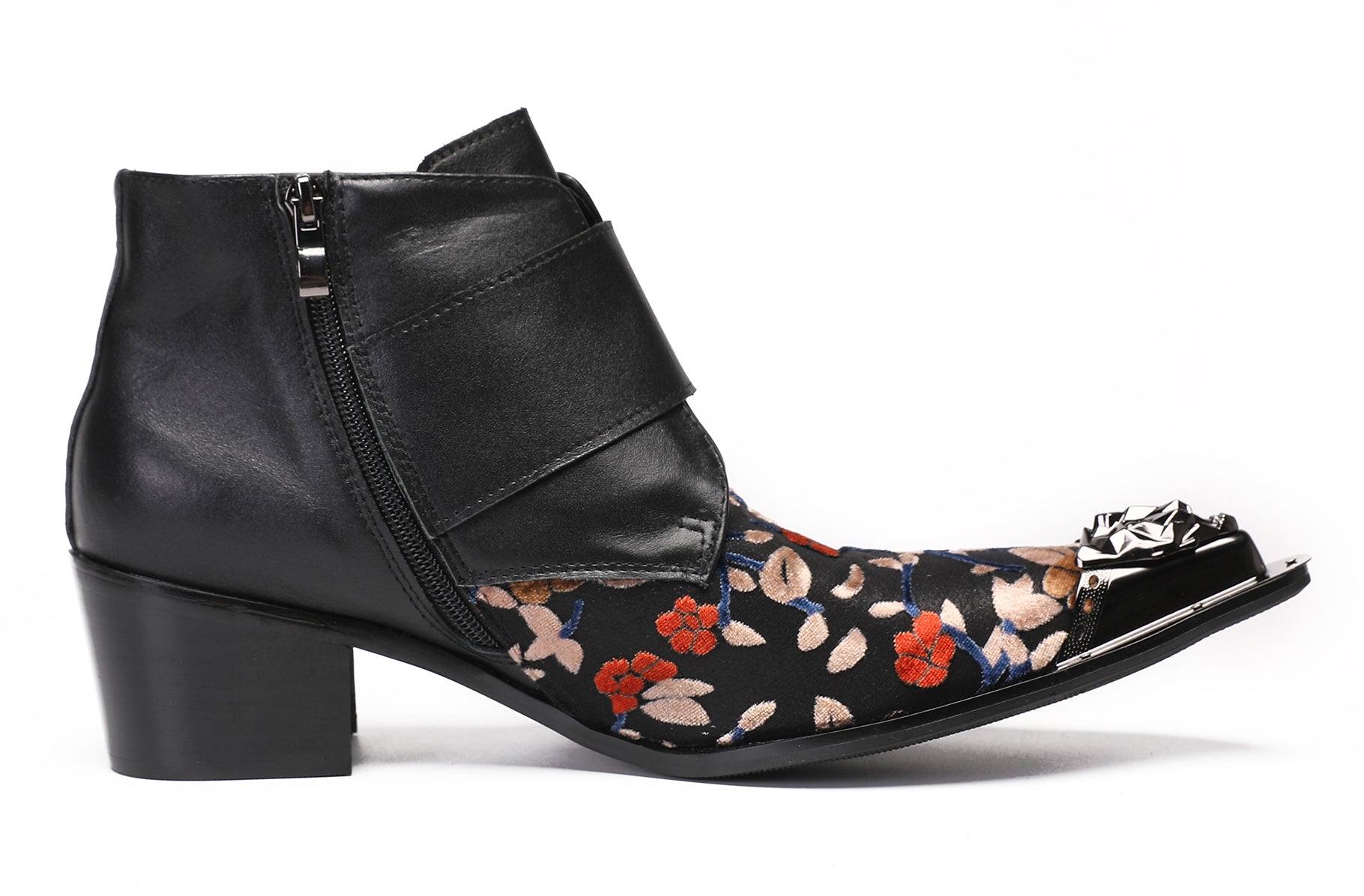 Mens Casual Dress Double Buckle Western Boots