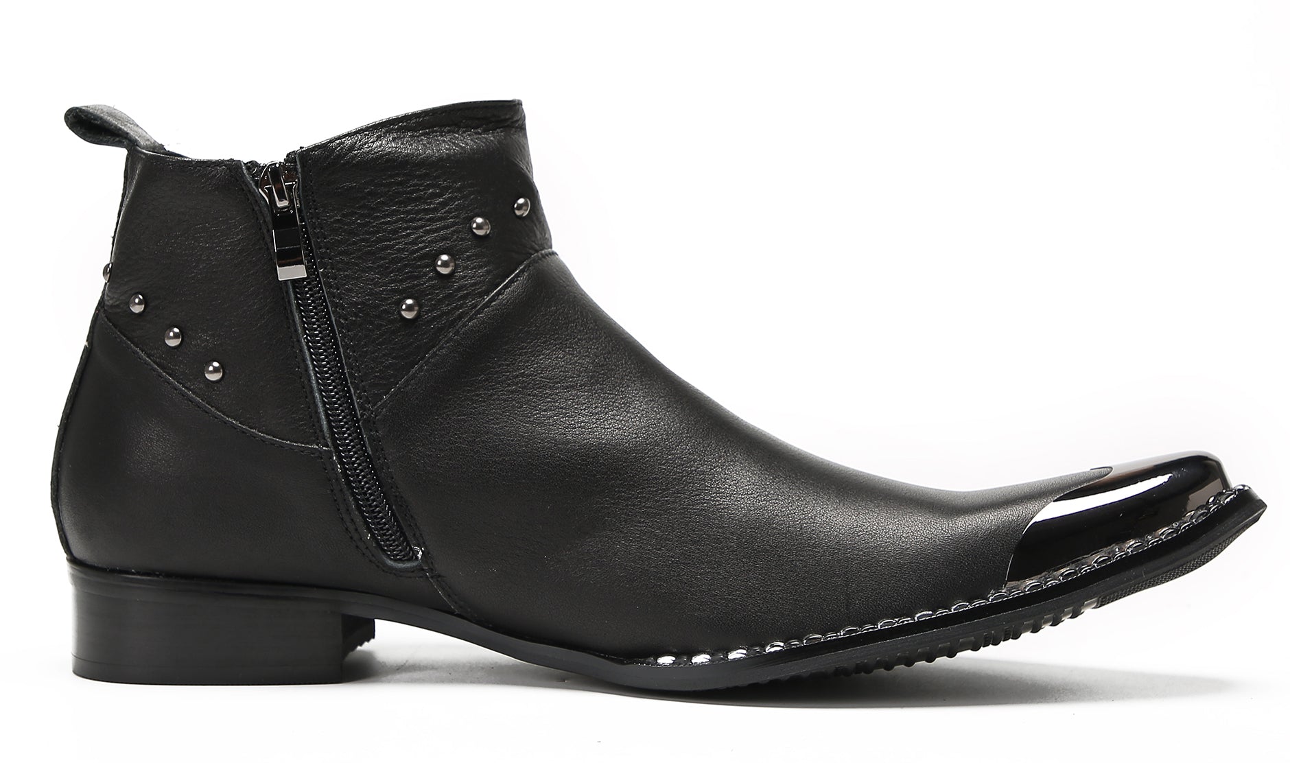 Mens Metal Tip Casual Western Boots