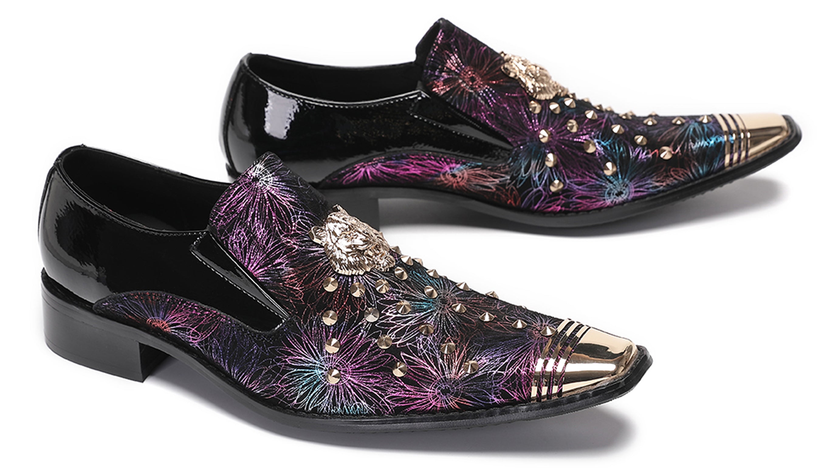 Mens Casual Party Loafers Glitter Sequin Shoes