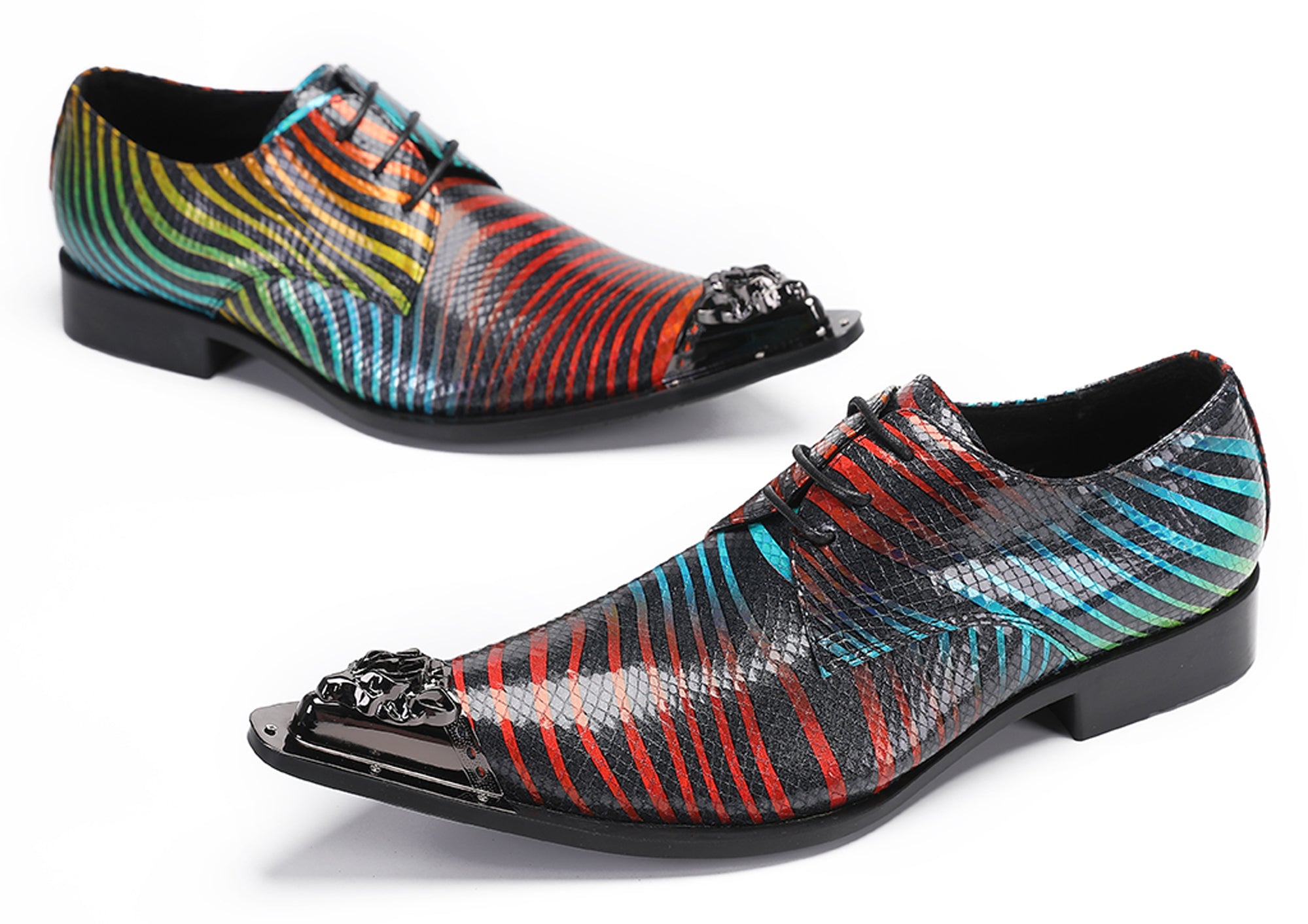 Mens Casual Dress Oxfords Western Shoes