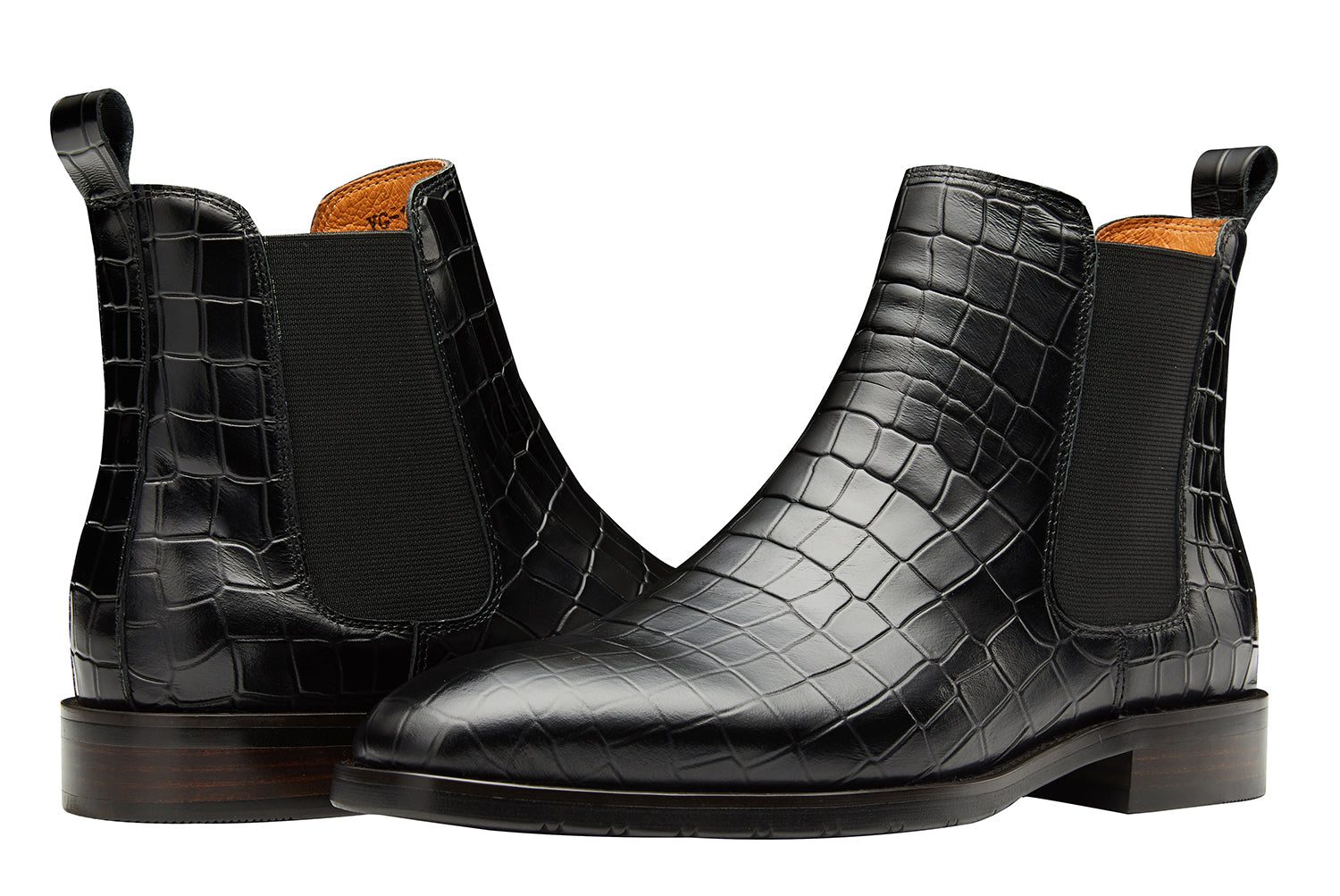 Men's Fashion Dress Plaid Pattern Chelsea Boot