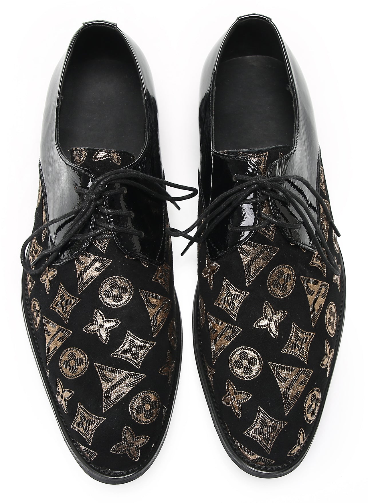Mens Two Tone Derby Prom Casual Shoes