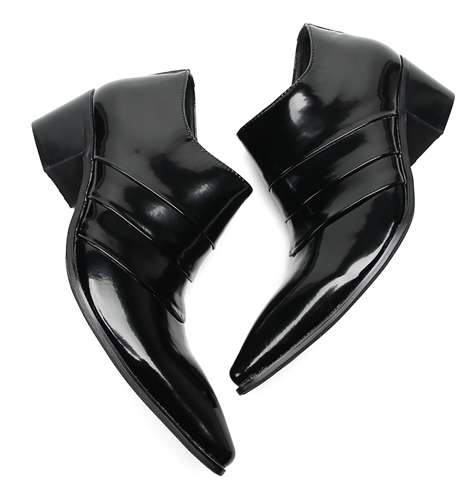 Men's Folded Texture Silp On Opera Pumps
